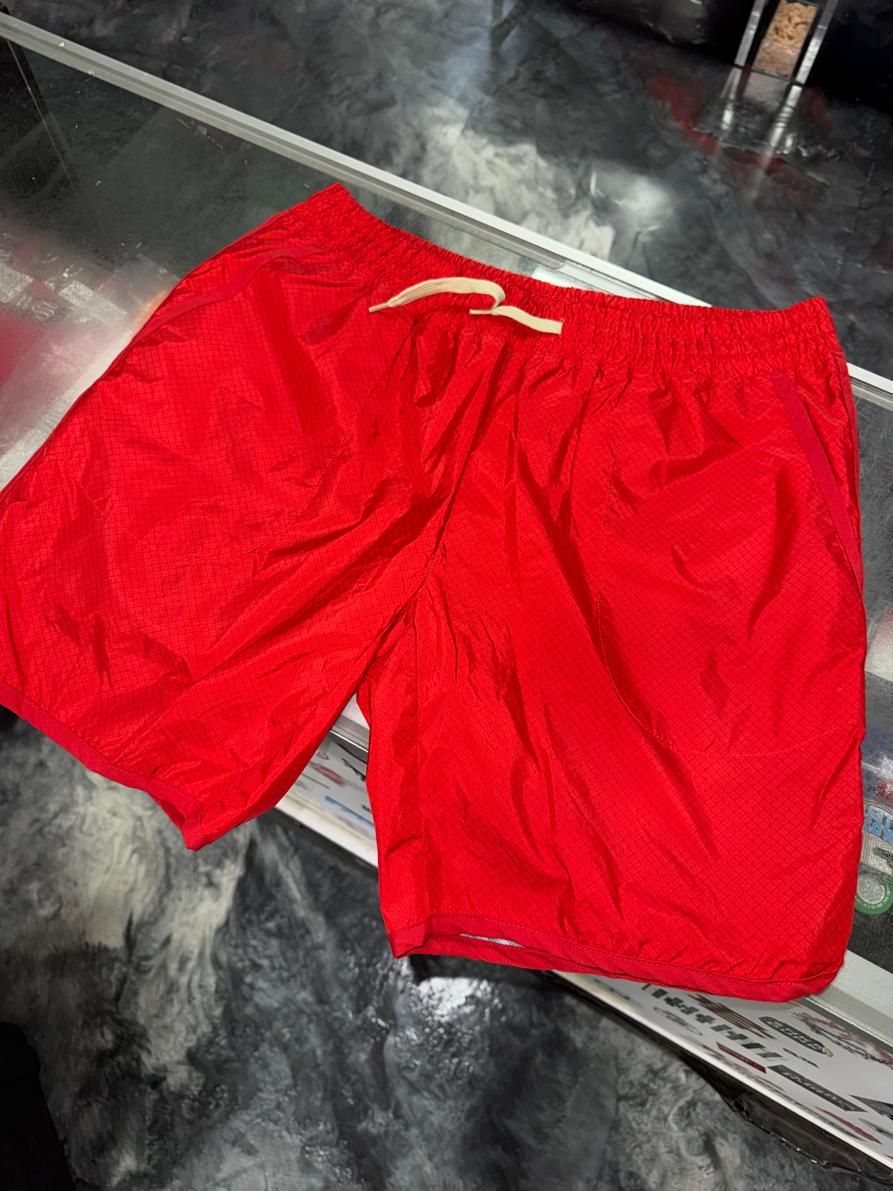 Size XL Kith Cotton Lined Shorts “Red/Blue”