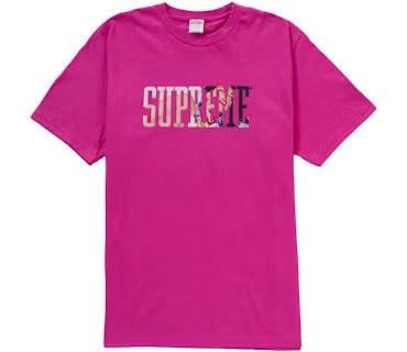 Size XL Supreme Collegiate Tee “Magenta” Brand New