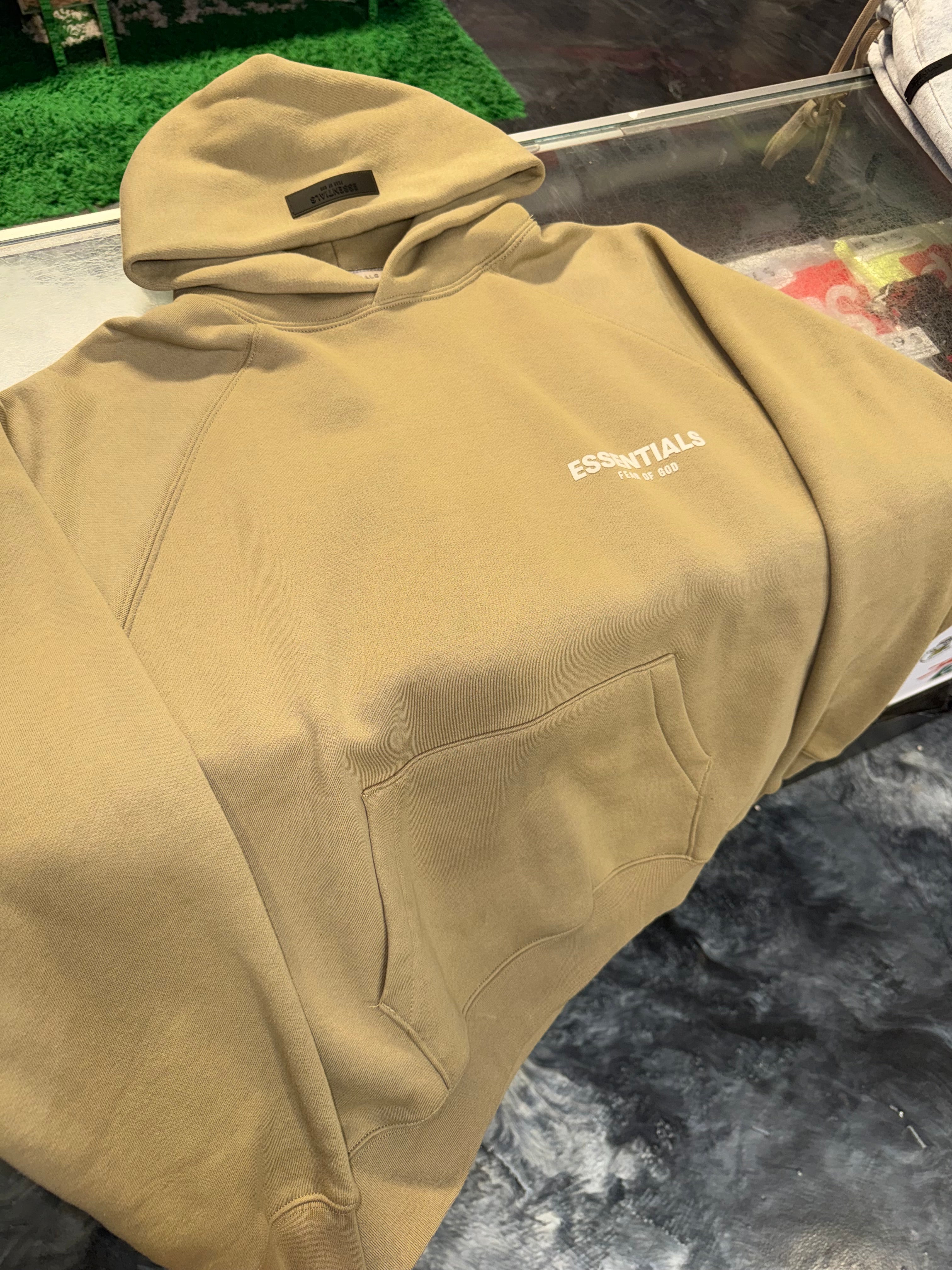 Size S (Fits M) Essentials FOG Hoodie “Oak” Brand New