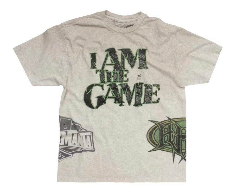 Size L Travis Scott WWE The Game Tee “Cream” Brand New