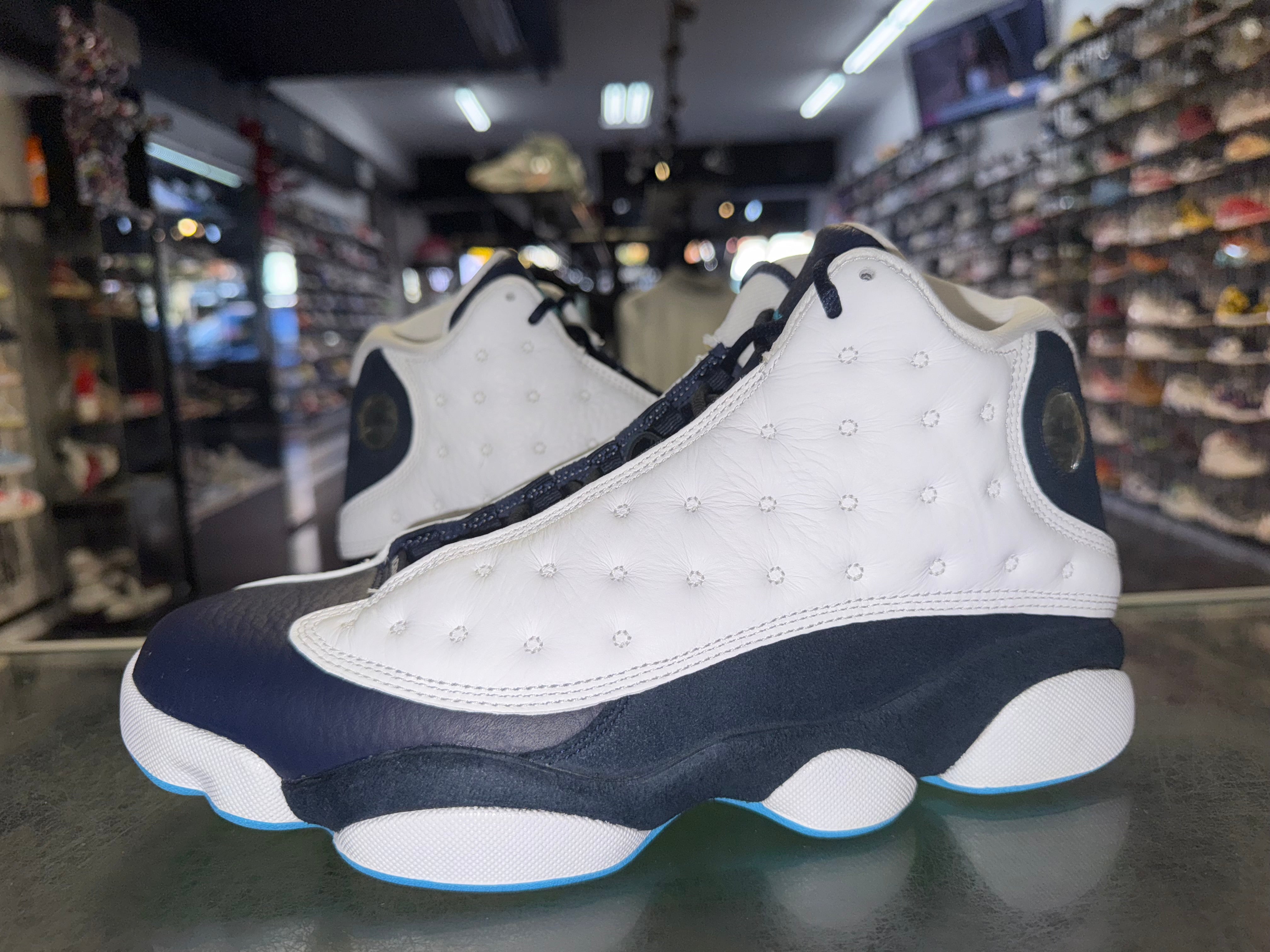 Size 9 Air Jordan 13 "Obsidian Powder Blue"