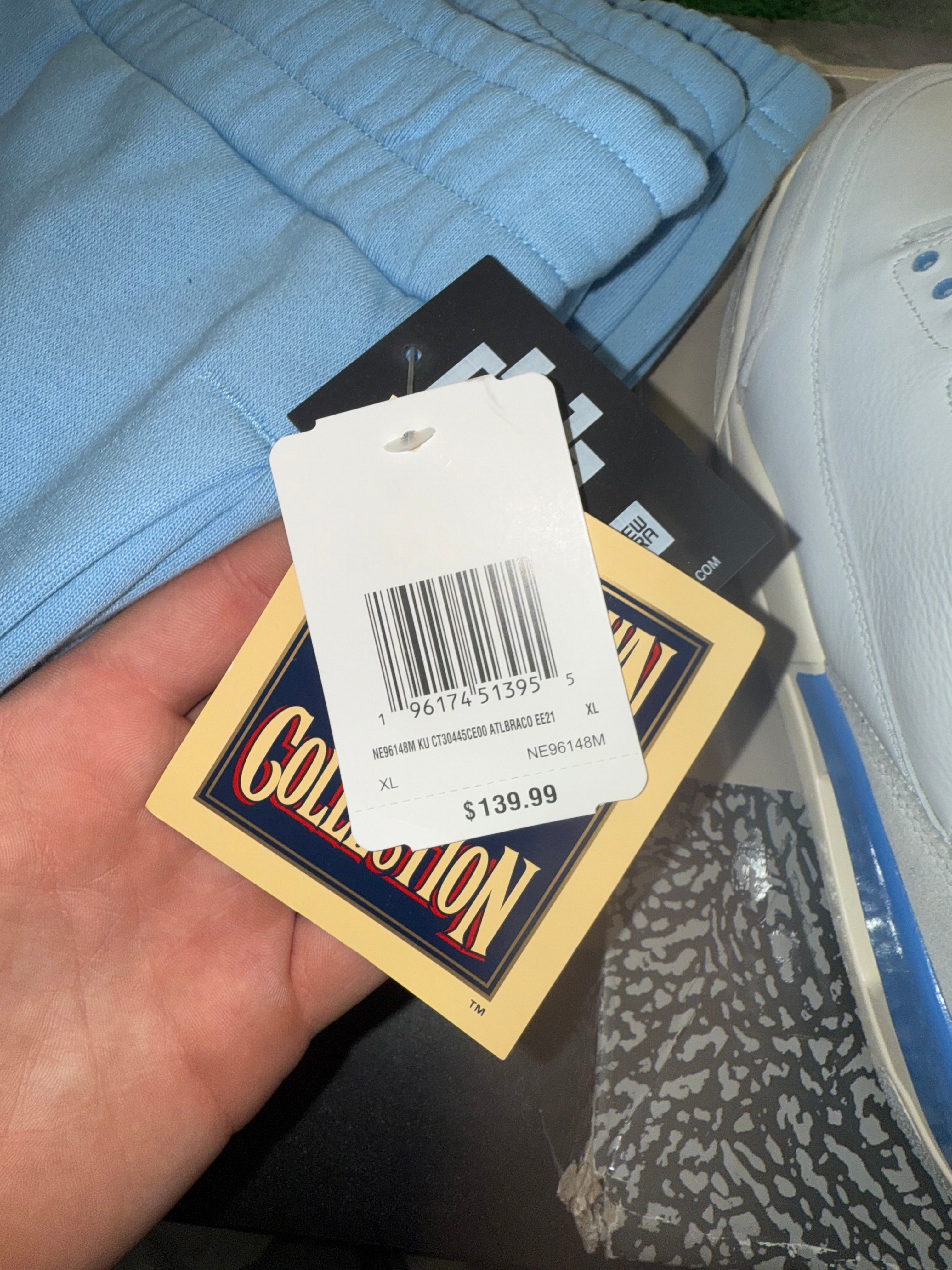 Size XL Eric Emanuel EE x New Era Sweatpants “Atlanta Braves” Brand New