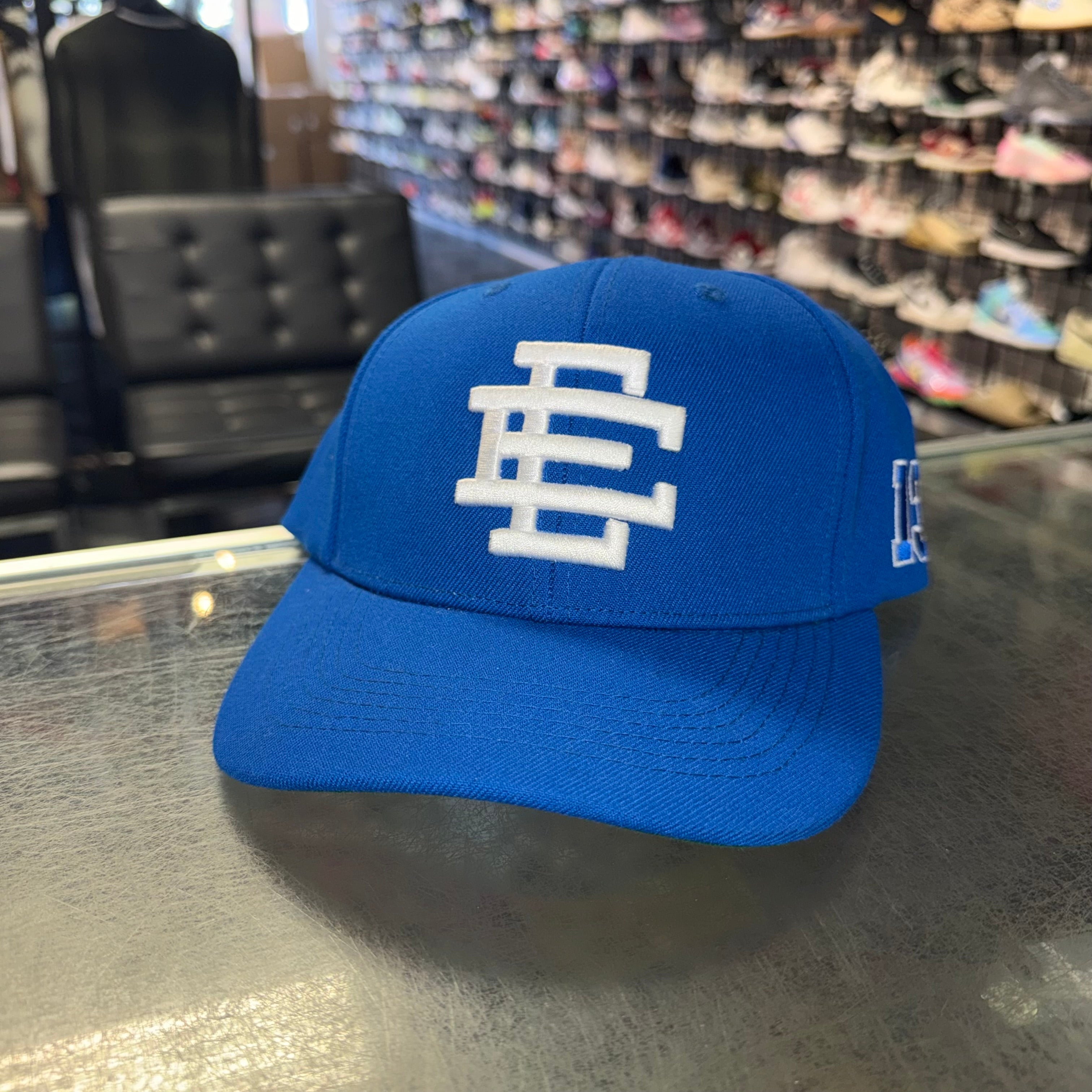 Size OS Eric Emanuel EE SnapBack Hat “Blue 13” Worn 1x