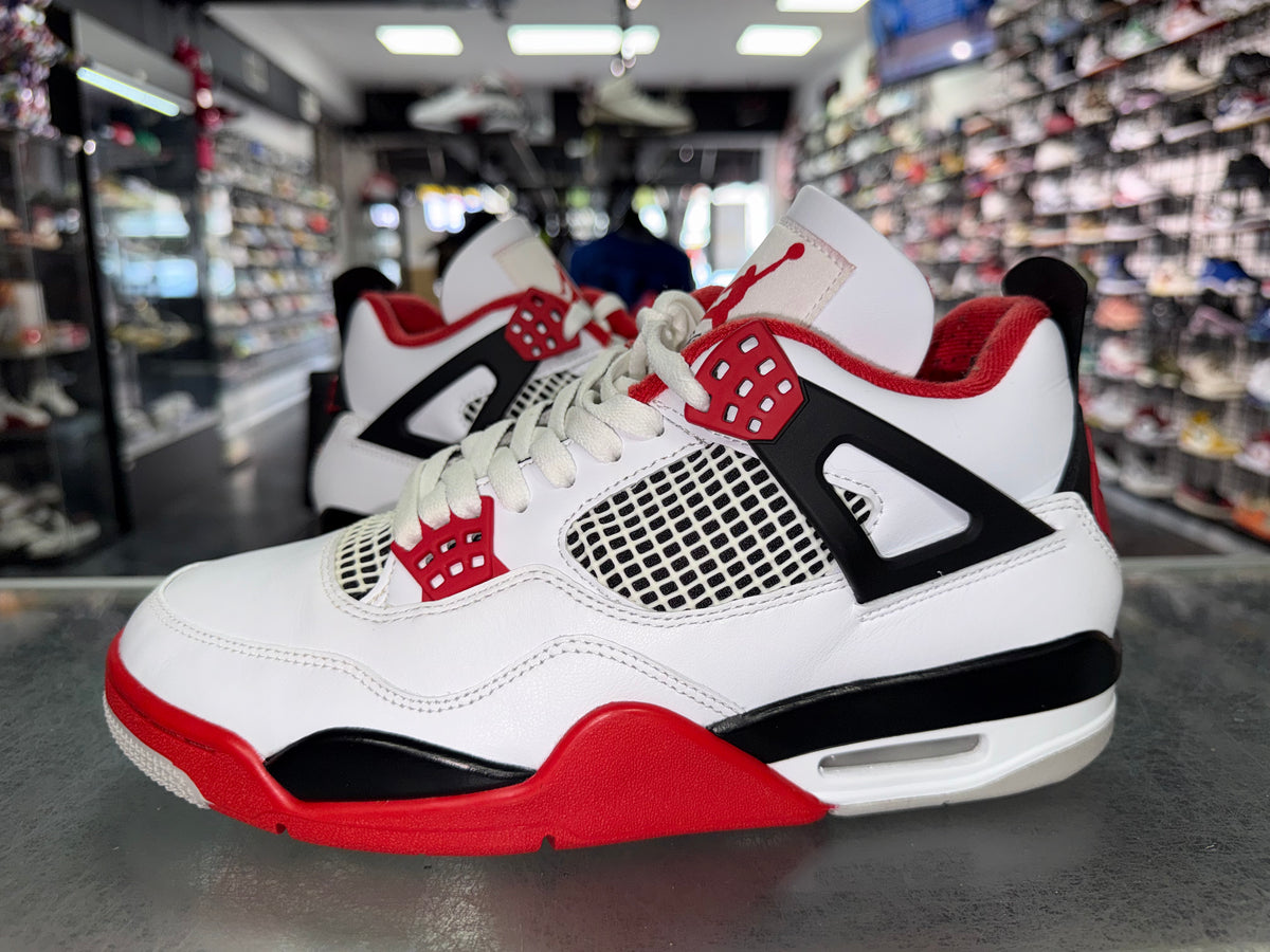 Size 9 Air Jordan 4 "Fire Red"