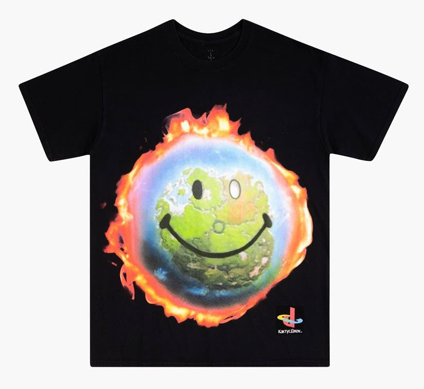 Size XL Travis Scott Fortnite World Tee “Black”