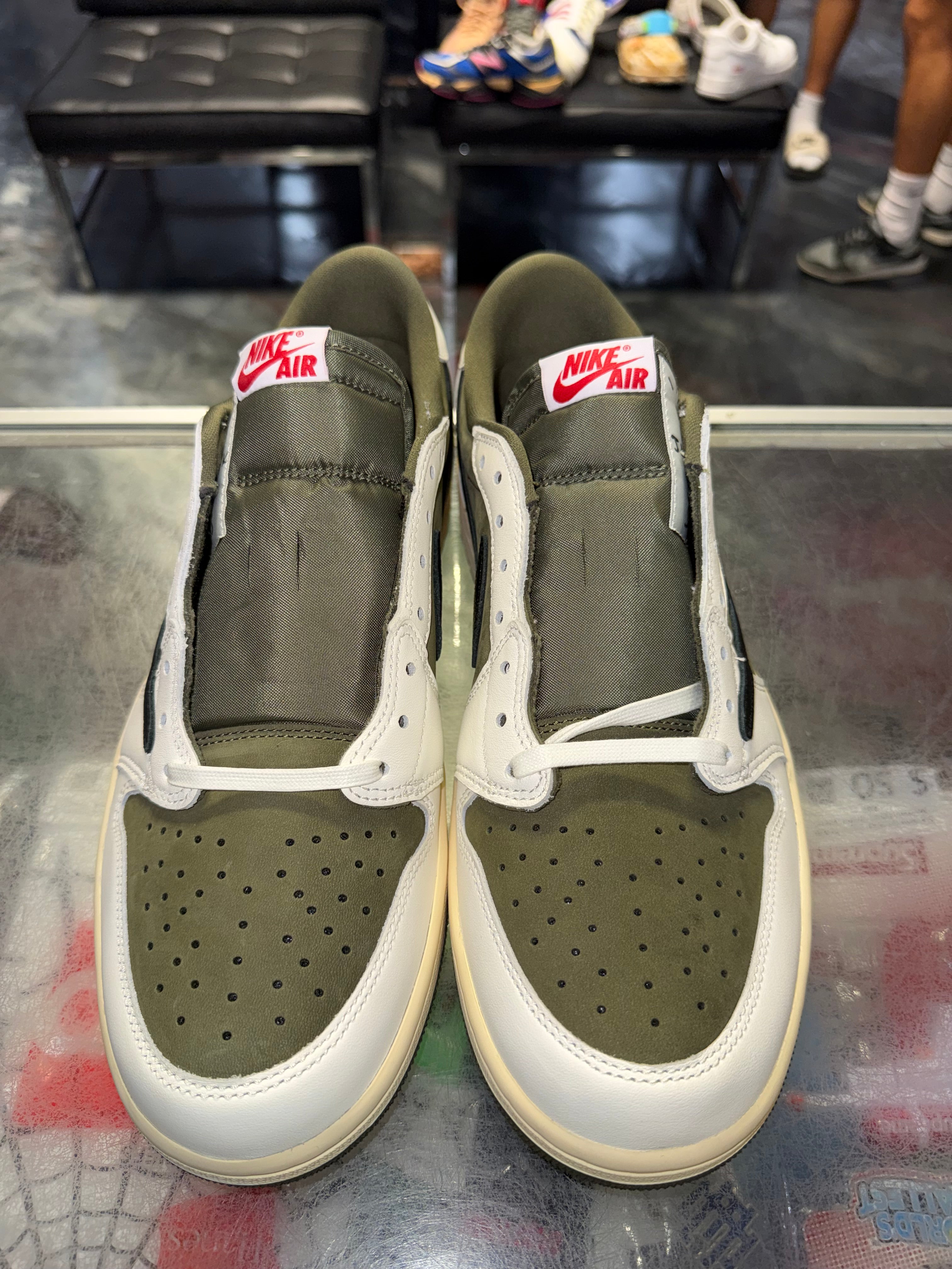 Size 11.5 Air Jordan 1 Low Travis Scott "Medium Olive" Brand New