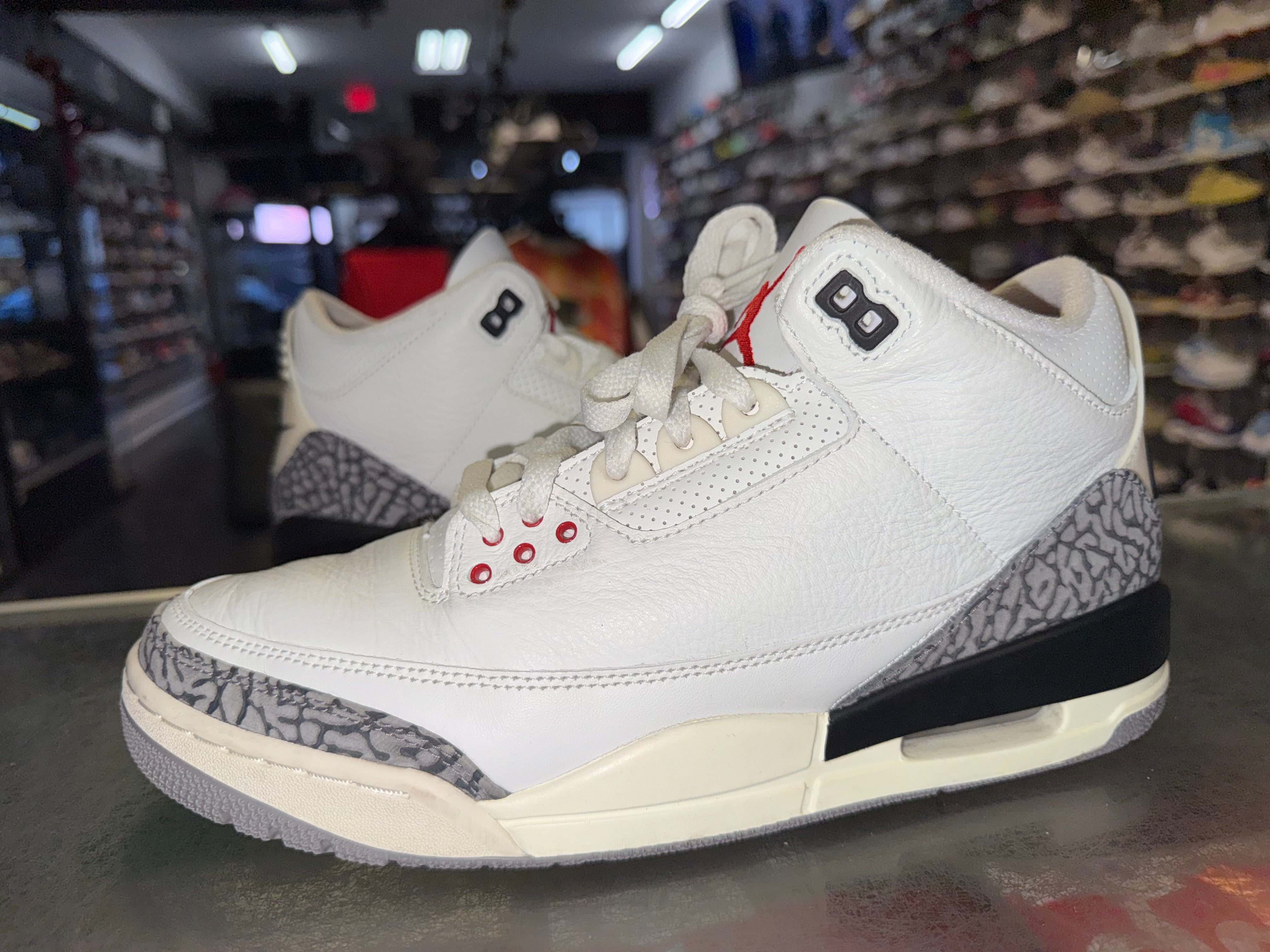 Size 9.5 Air Jordan 3 "White Cement Reimagined"