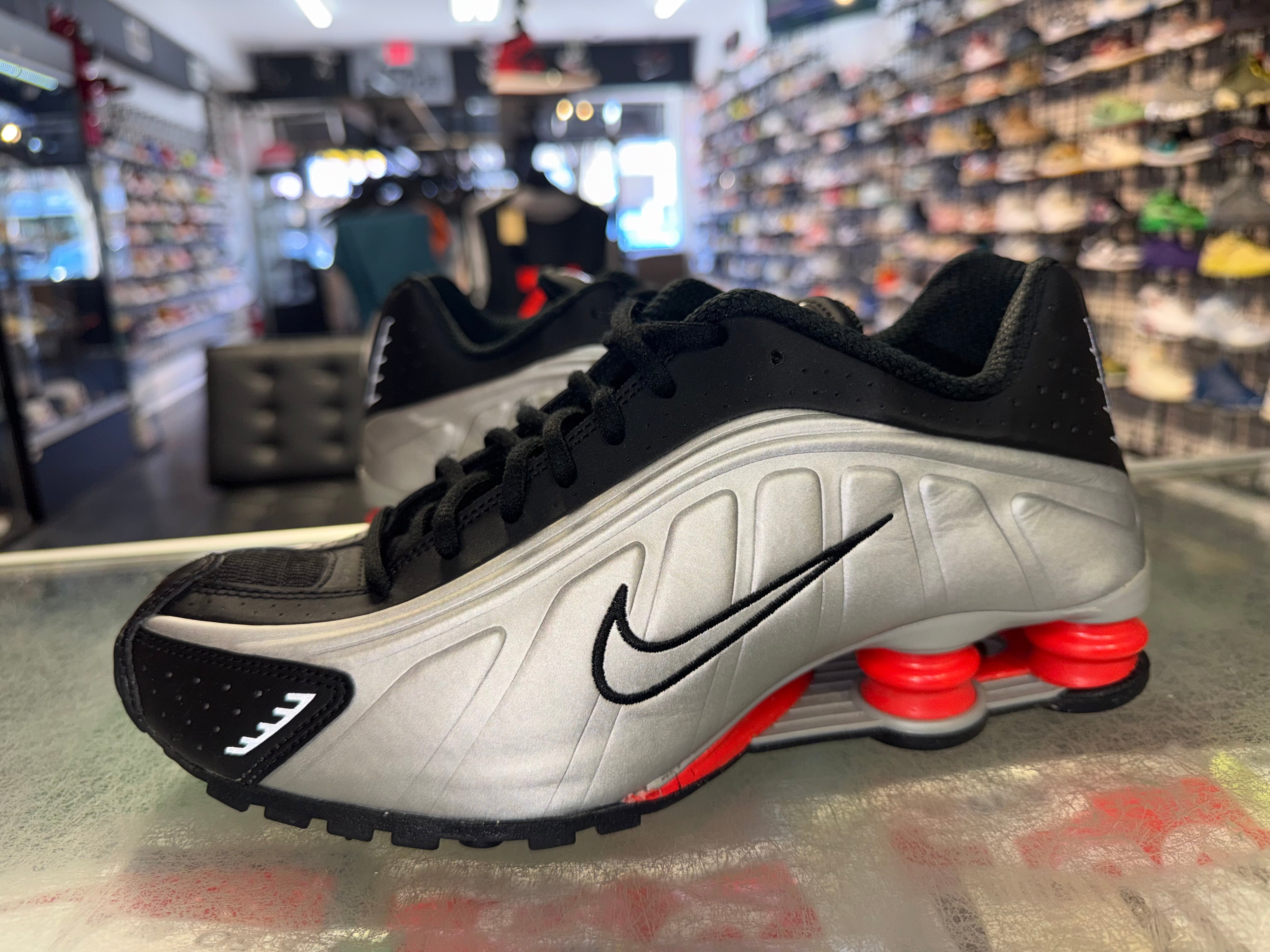 Size 8 Nike Shox R4 "Black Silver"