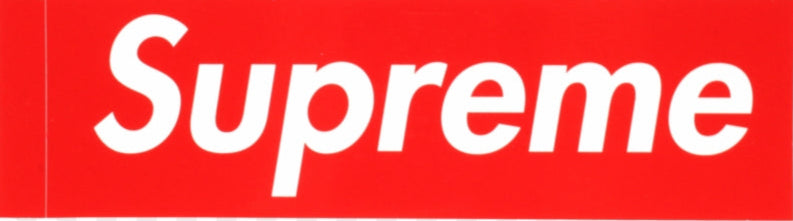Red Box Logo Supreme Sticker