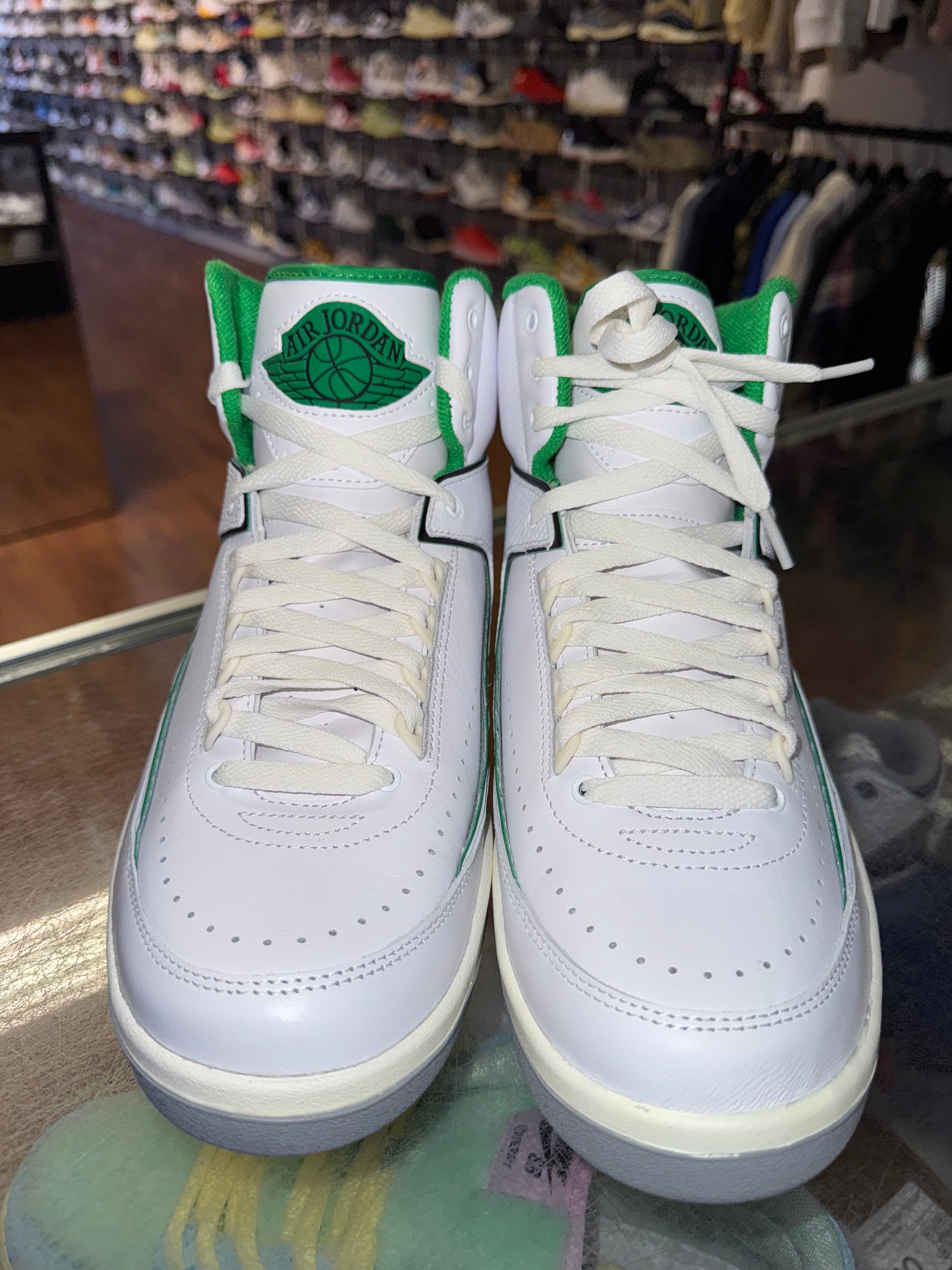 Size 10 Air Jordan 2 "Lucky Green" Brand New