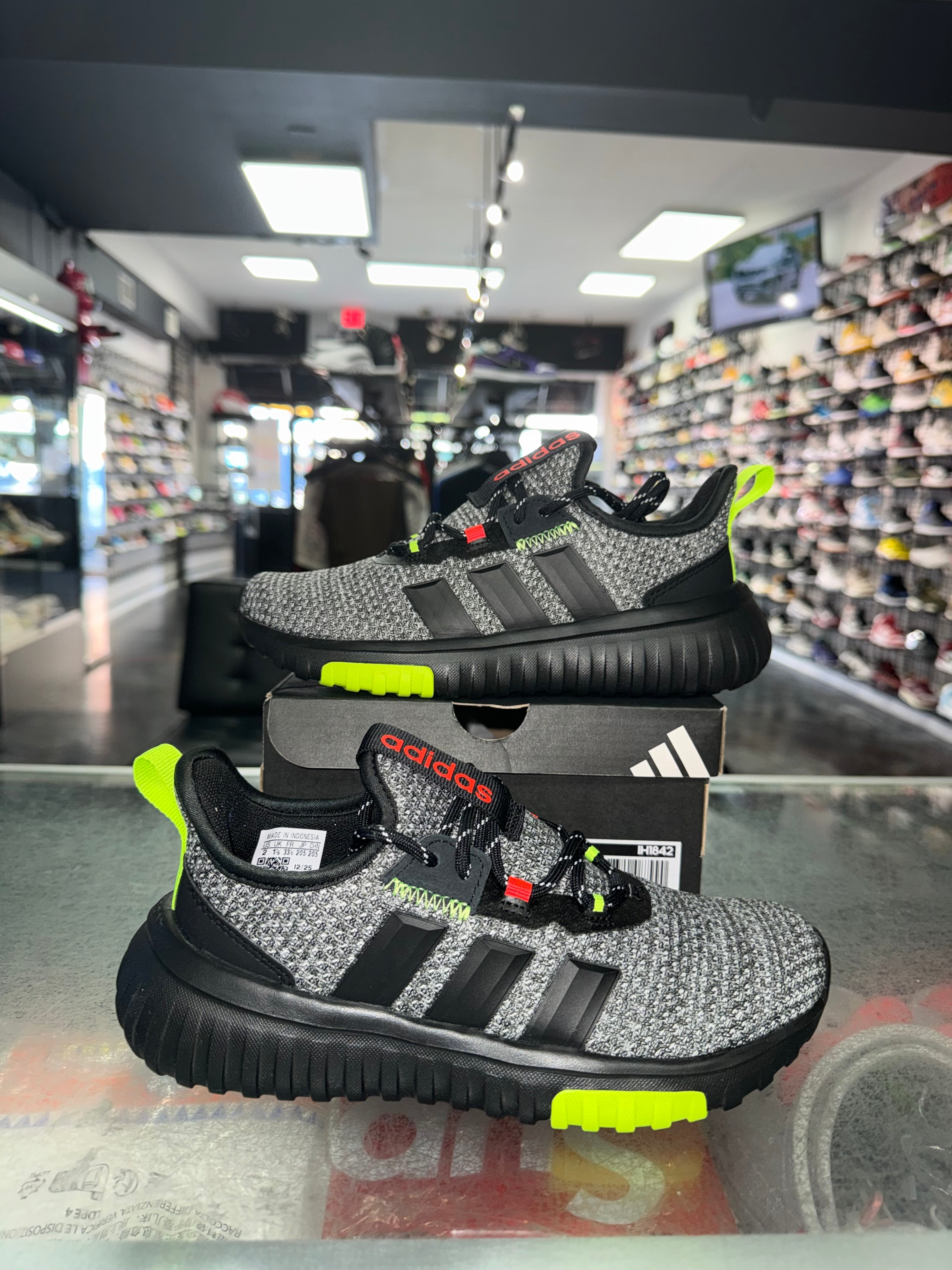 Size 2y Adidas Kaptir 4.0 “Grey/Black” Brand New (PS)