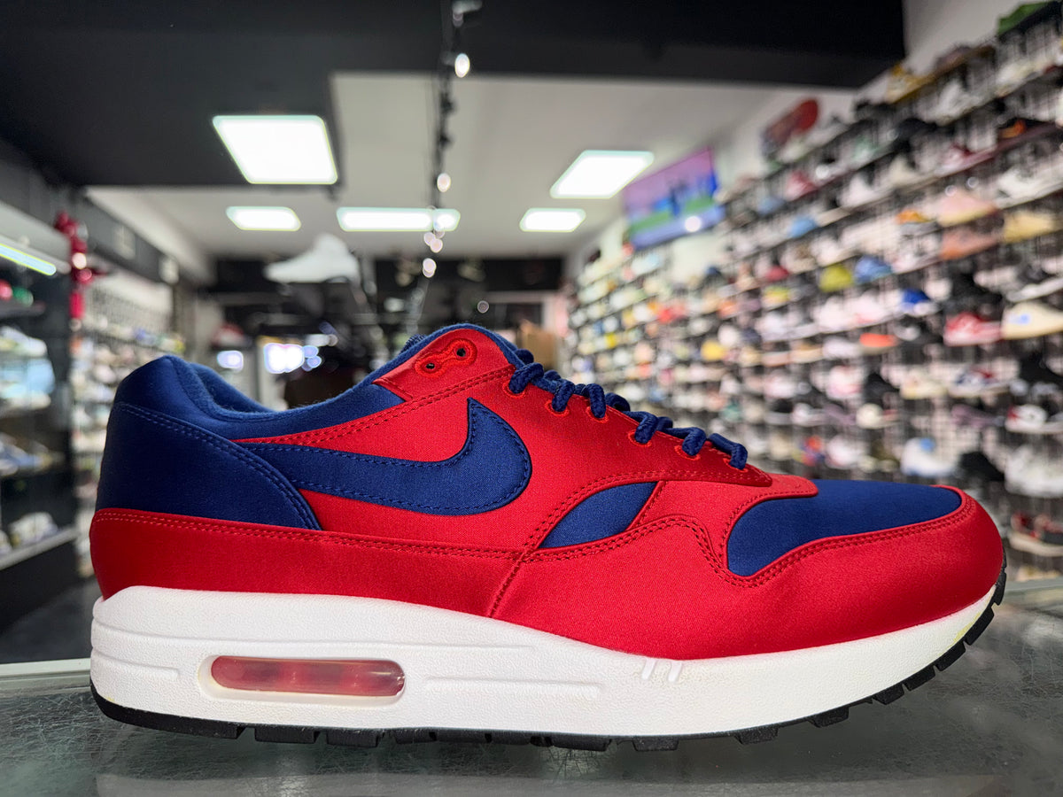 Size 11 Air Max 1 SE “Satin Red/Deep Royal” Brand New
