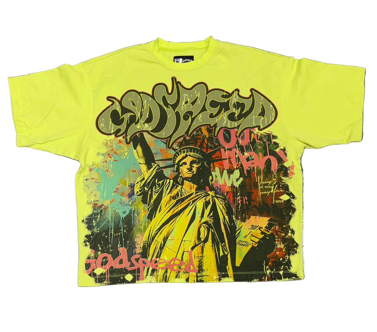 Size S Godspeed Vandal Tee “Lime Green”