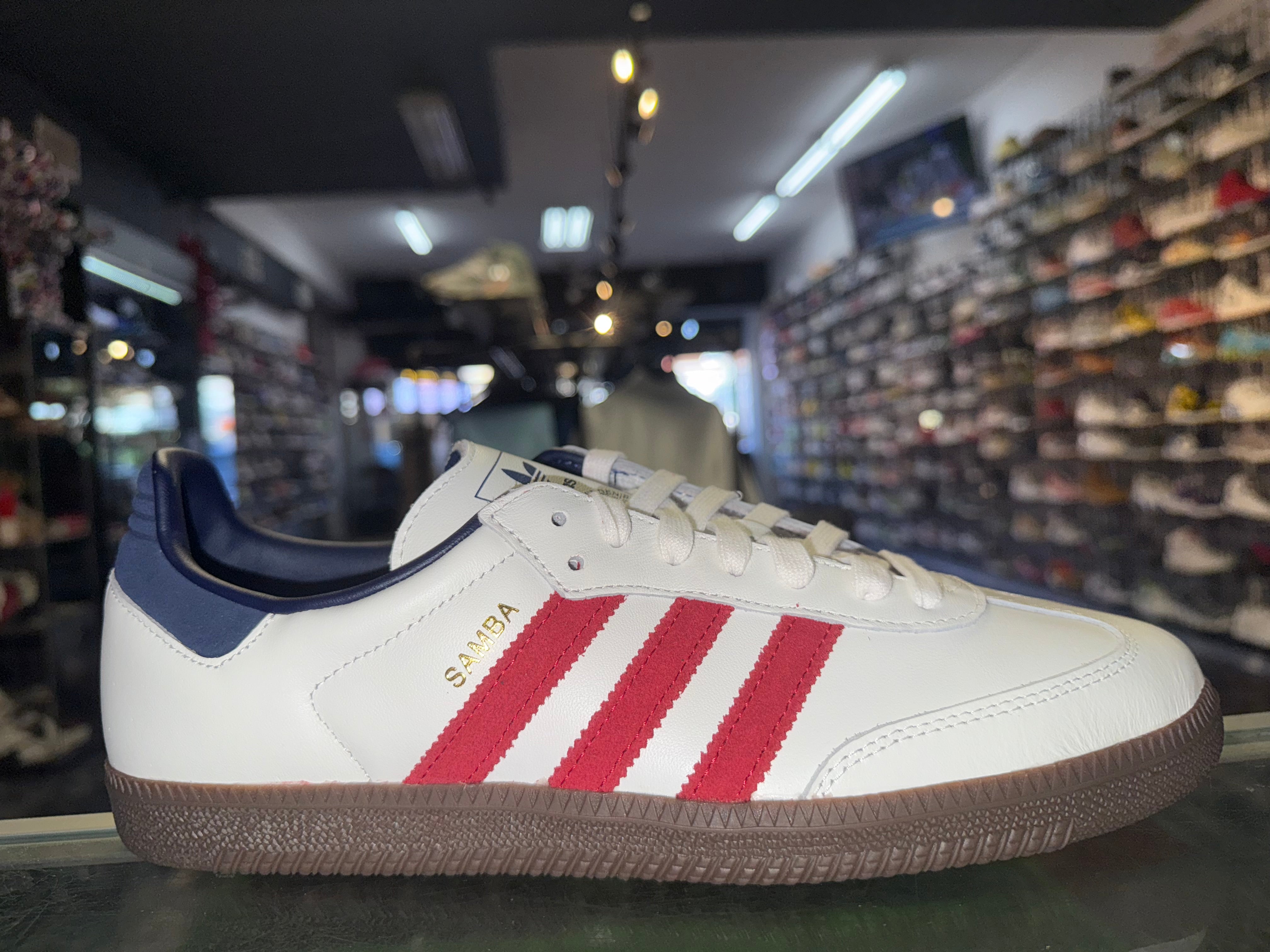 Size 10 Adidas Samba OG “Night Indigo Red” Brand New