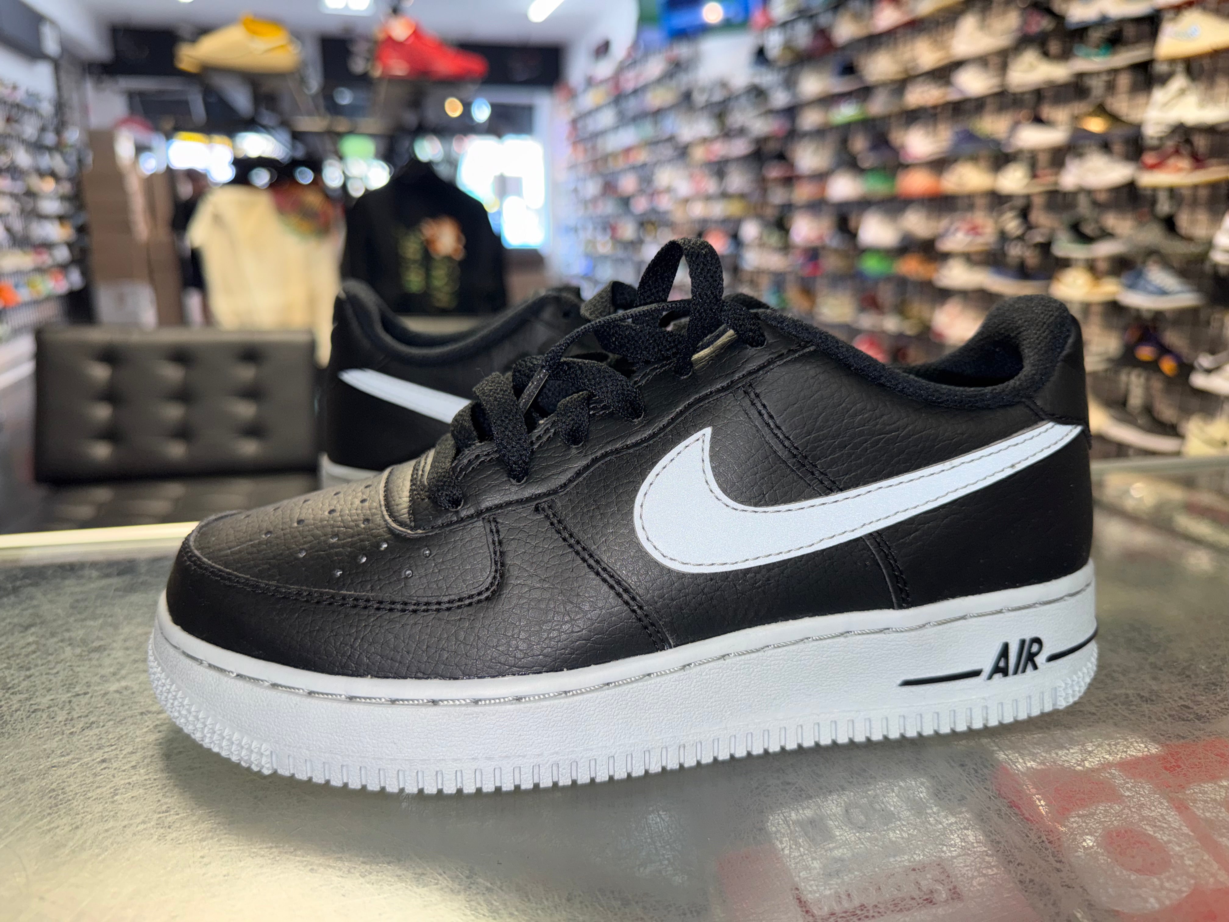 Size 5.5y Air Force 1 "Black Grey 3M"