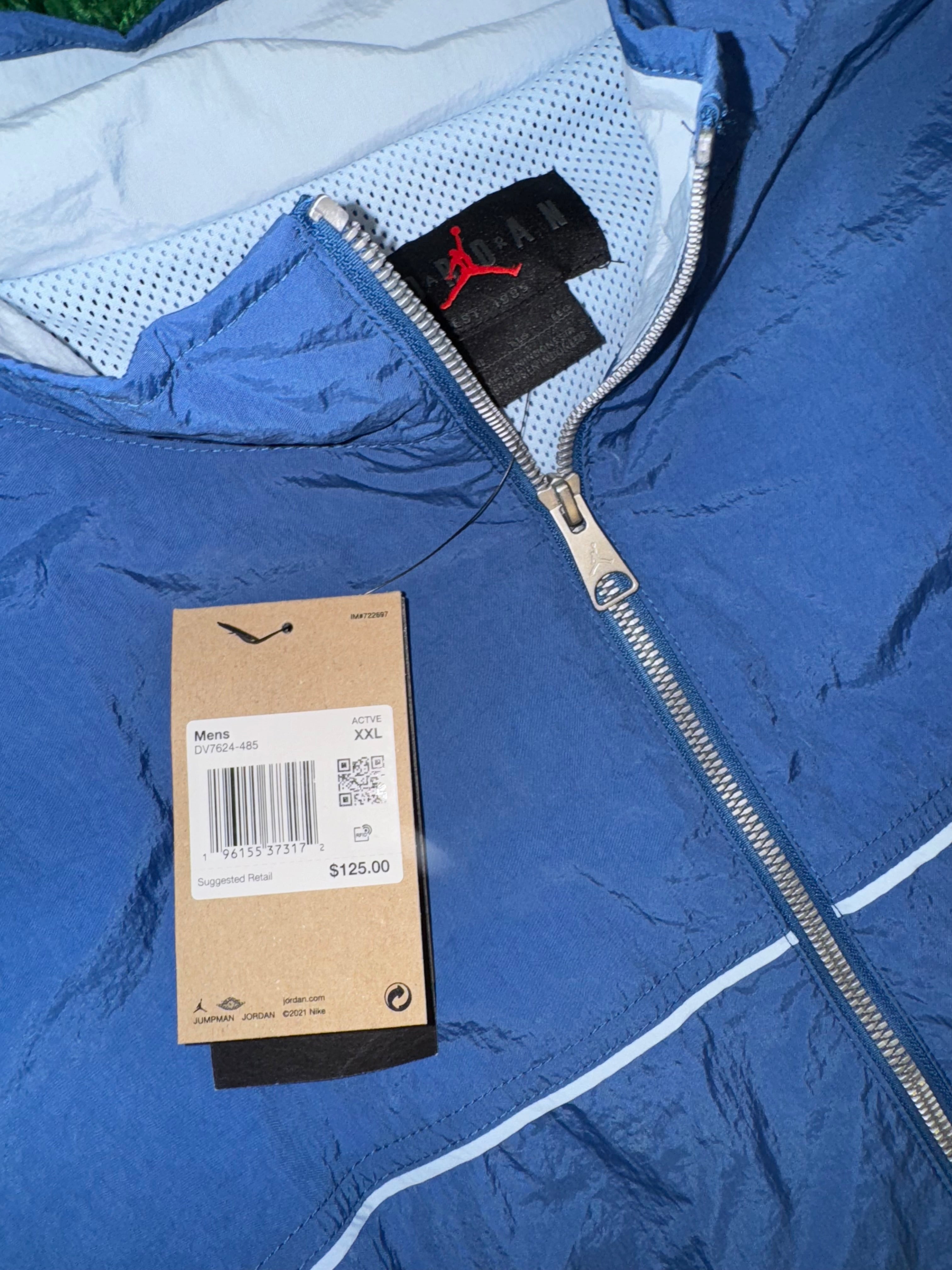 Size XXL Air Jordan Track Jacket “Columbia” Brand New