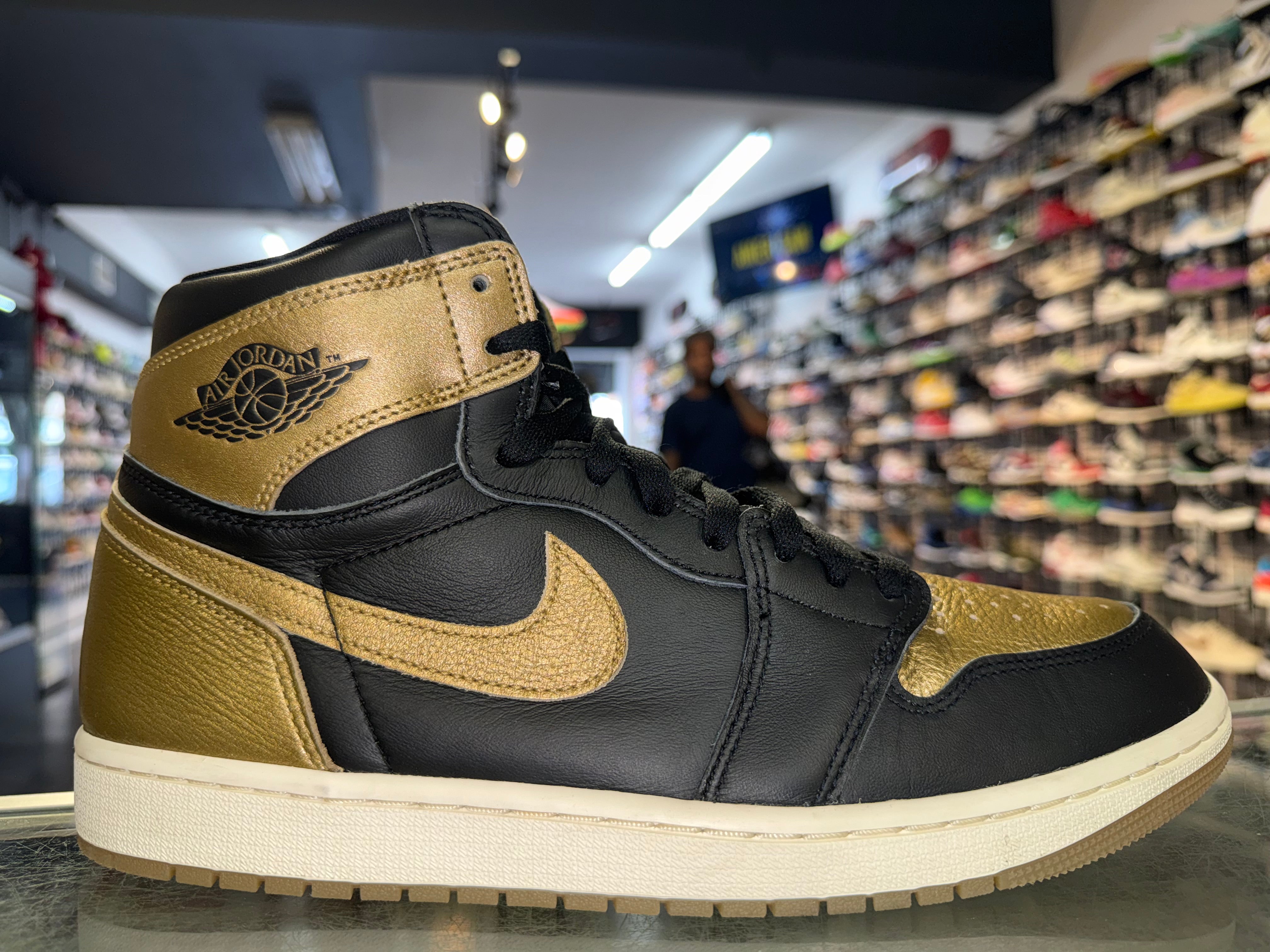 Size 11 Air Jordan 1 "Black Metallic Gold"