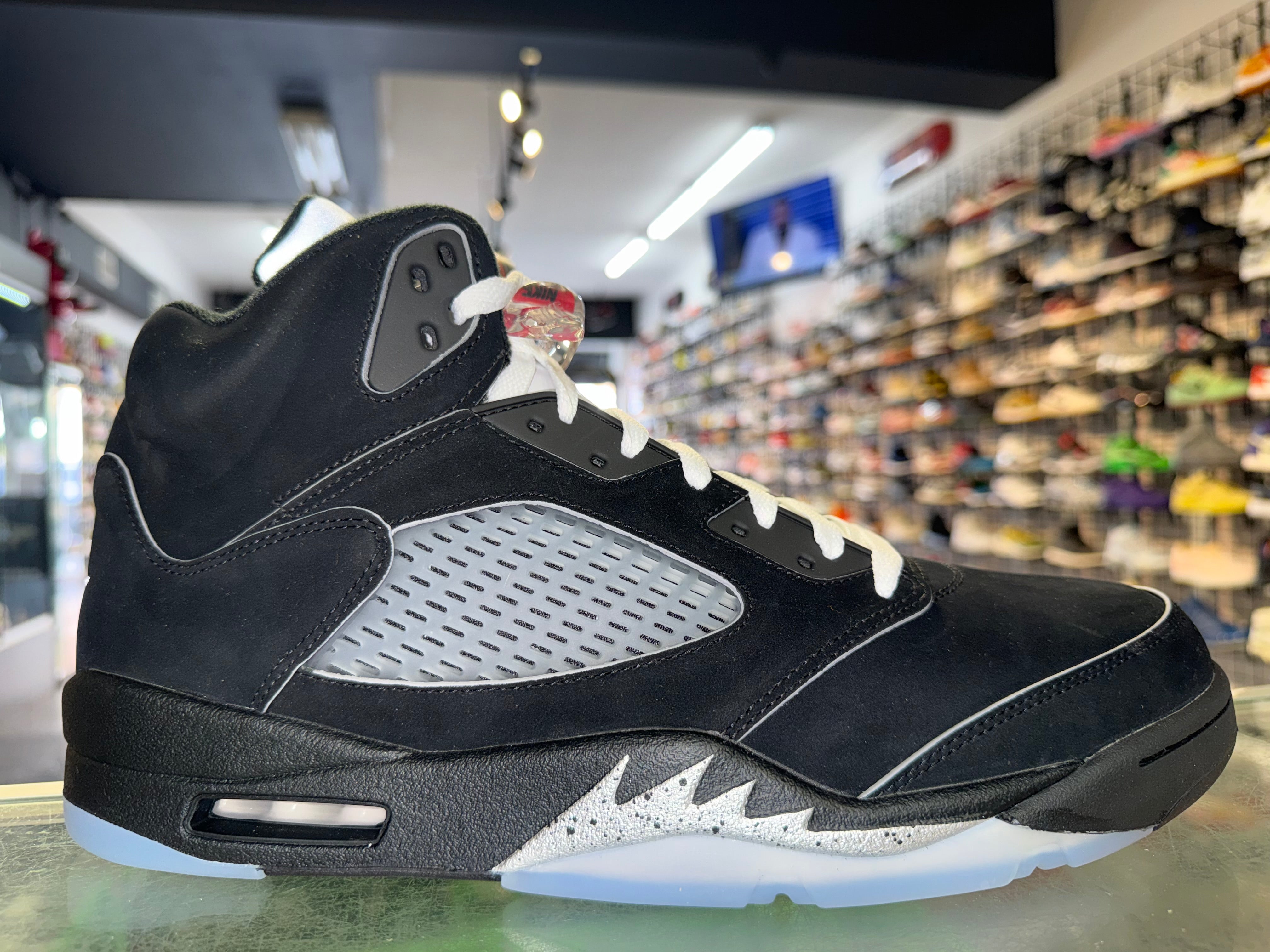 Size 8 Air Jordan 5 “Black Metallic Reimagined” Brand New