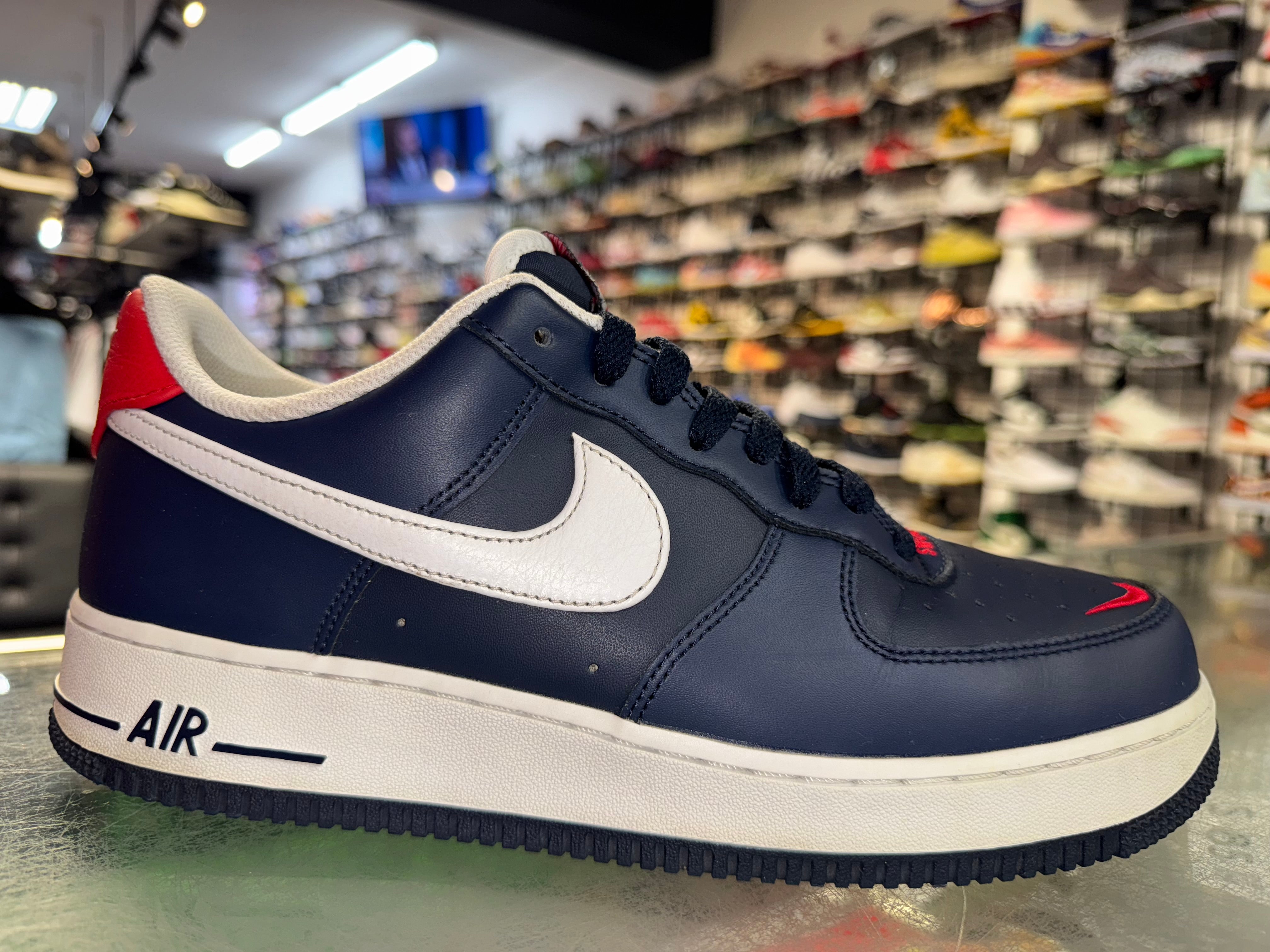 Size 10 Air Force 1 "Swoosh Pack Navy"