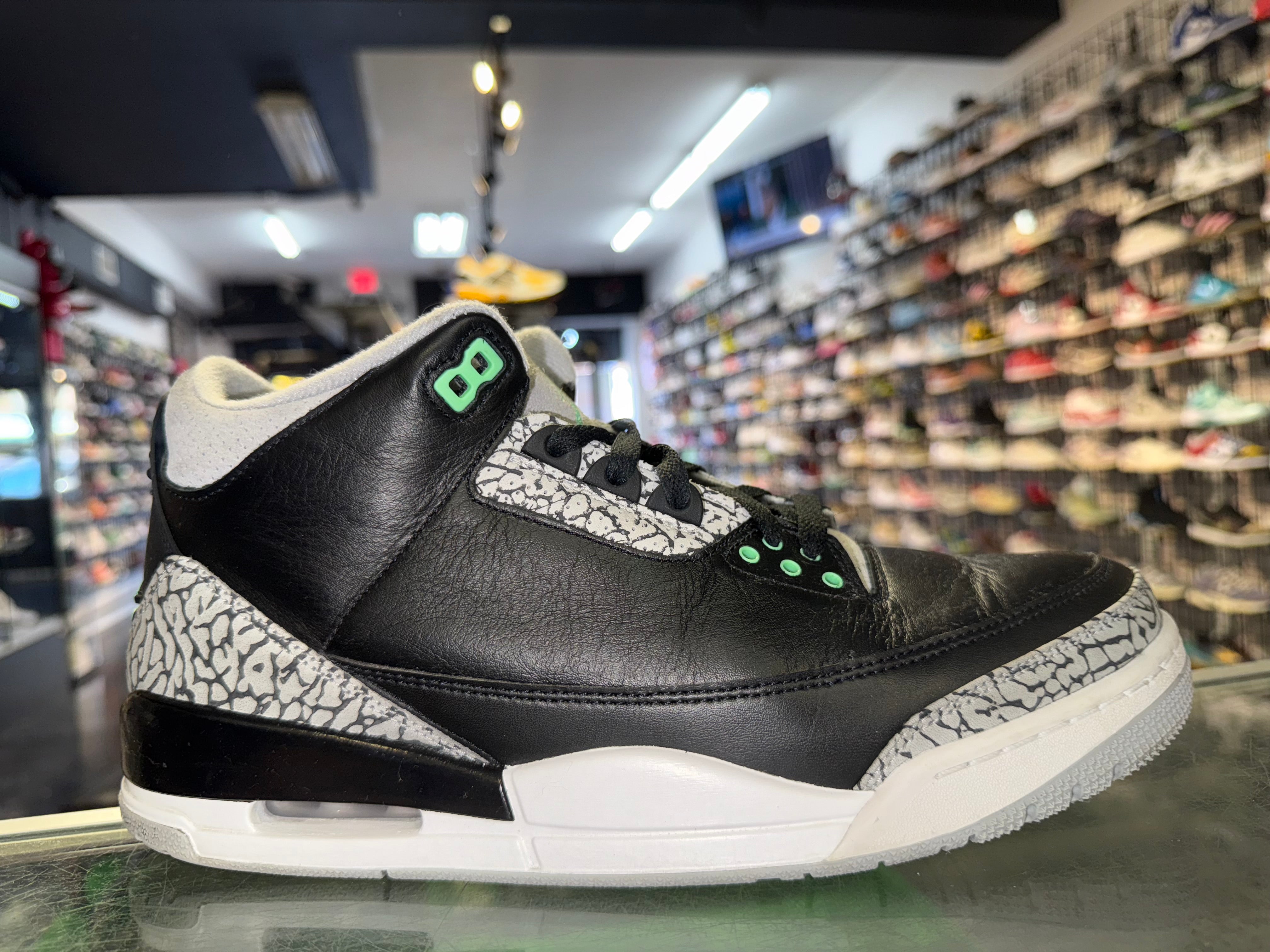 Size 11 Air Jordan 3 "Green Glow"
