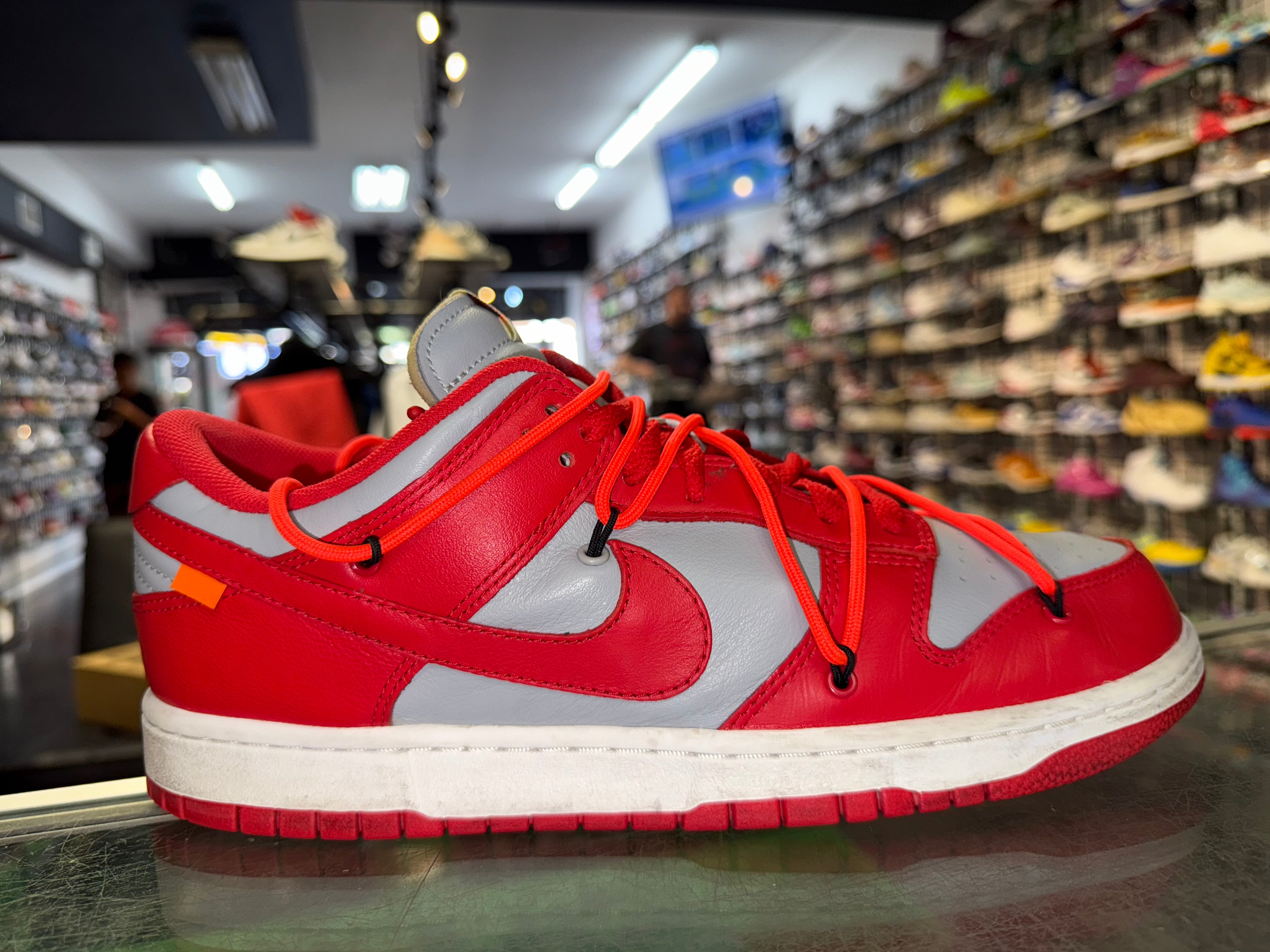 Size 11 Dunk Low Off White "University Red"