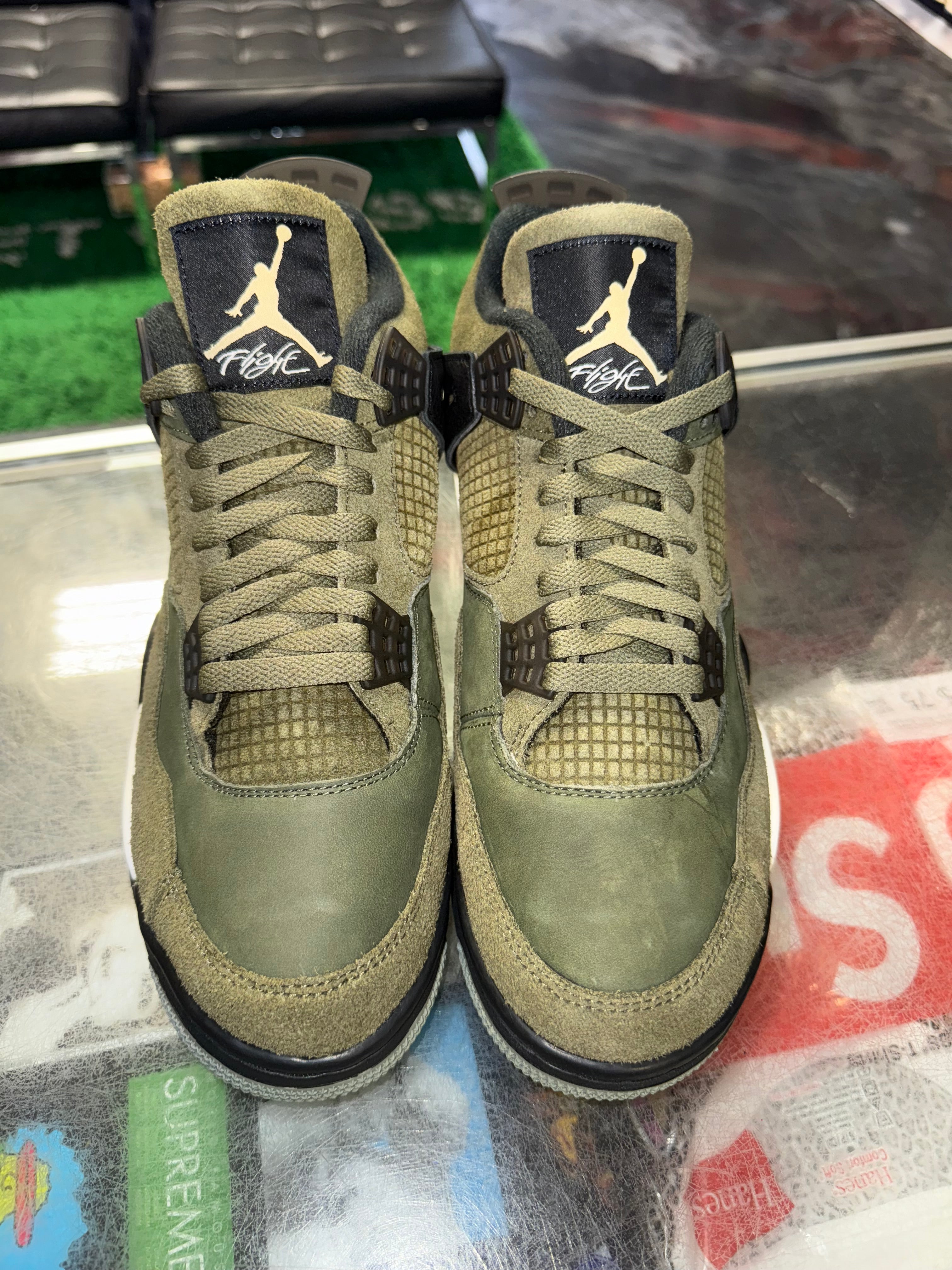 Size 10.5 Air Jordan 4 Craft "Olive" Brand New