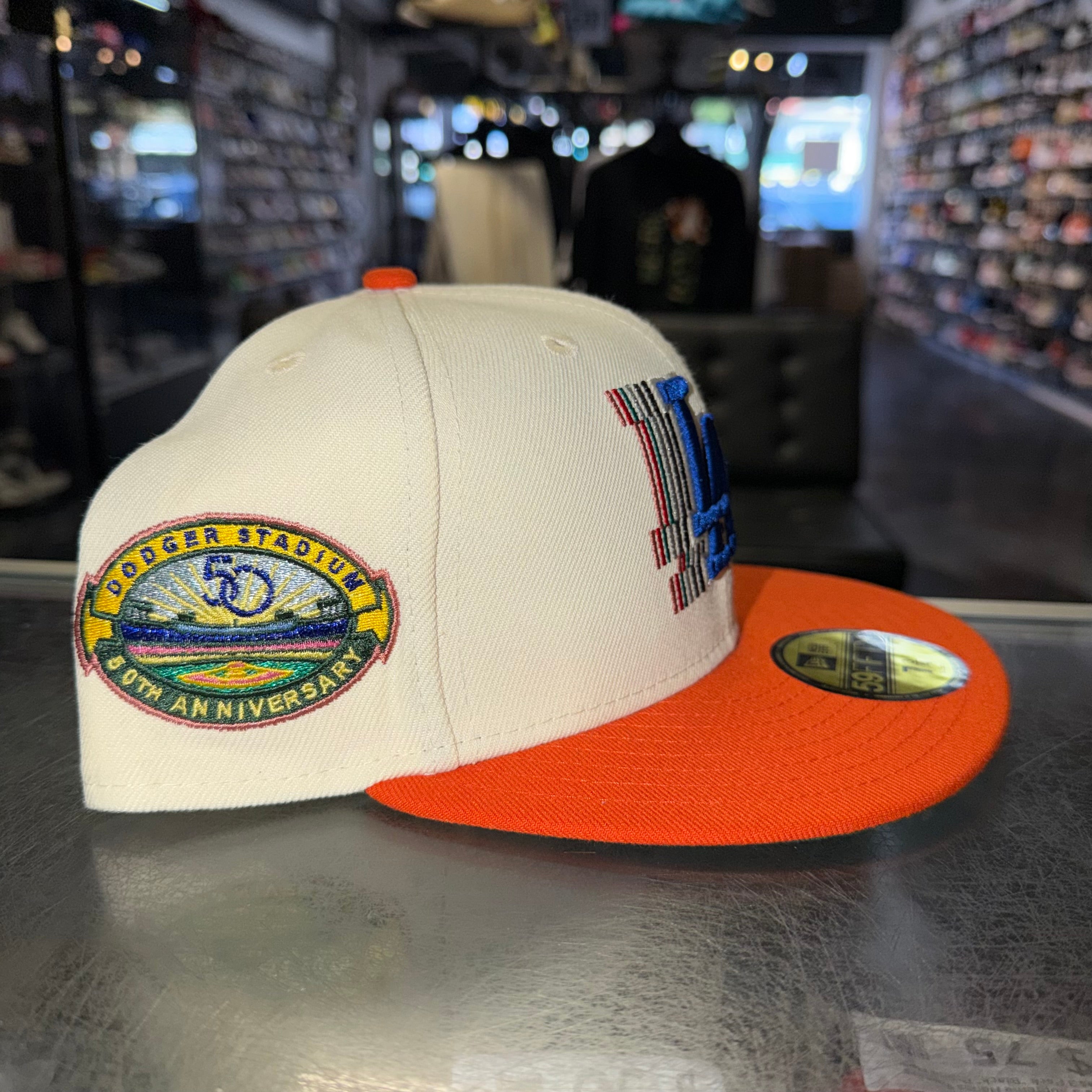Size 7 3/4 New Era Fitted Hat "Dodgers U-Haul" Brand New