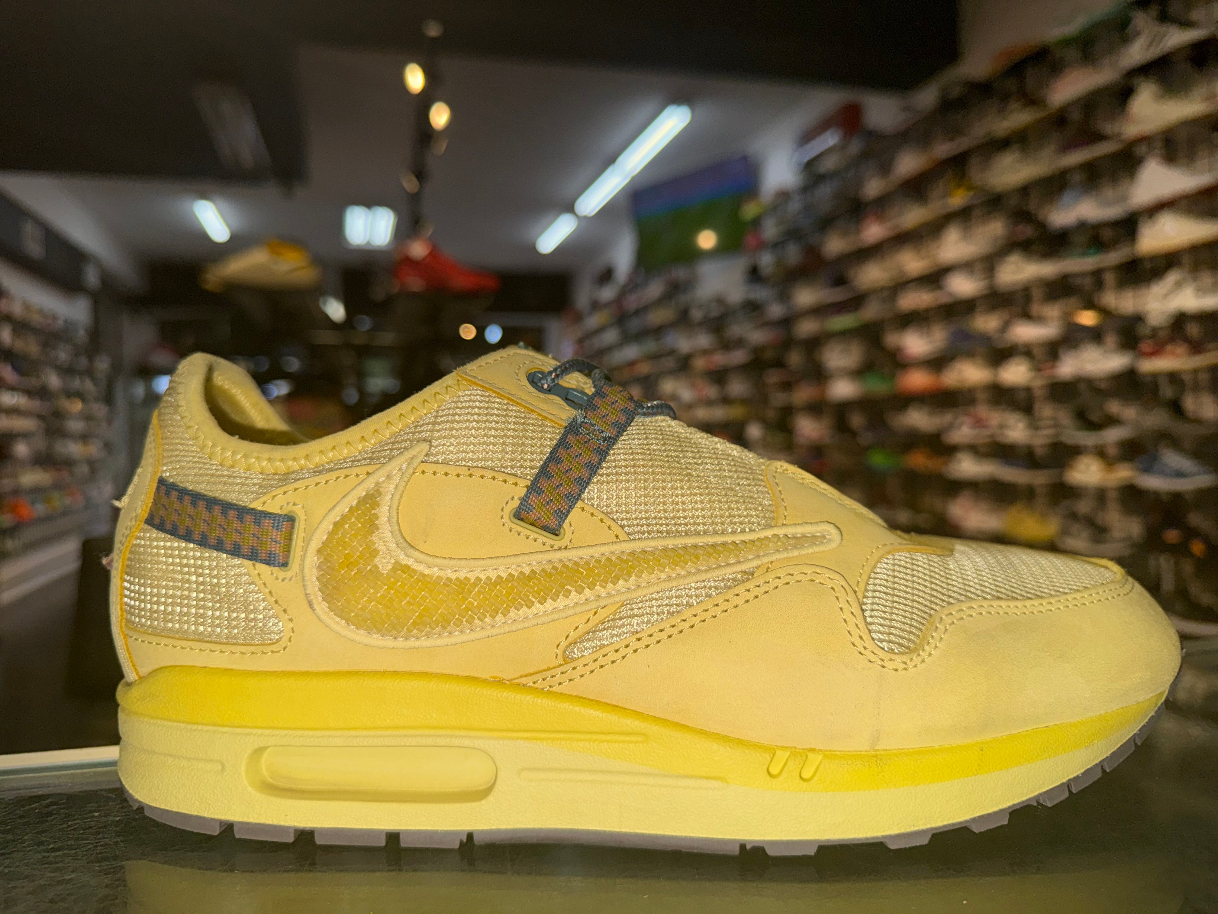Size 10.5 Air Max 1 Travis Scott Cactus Jack "Saturn Gold"
