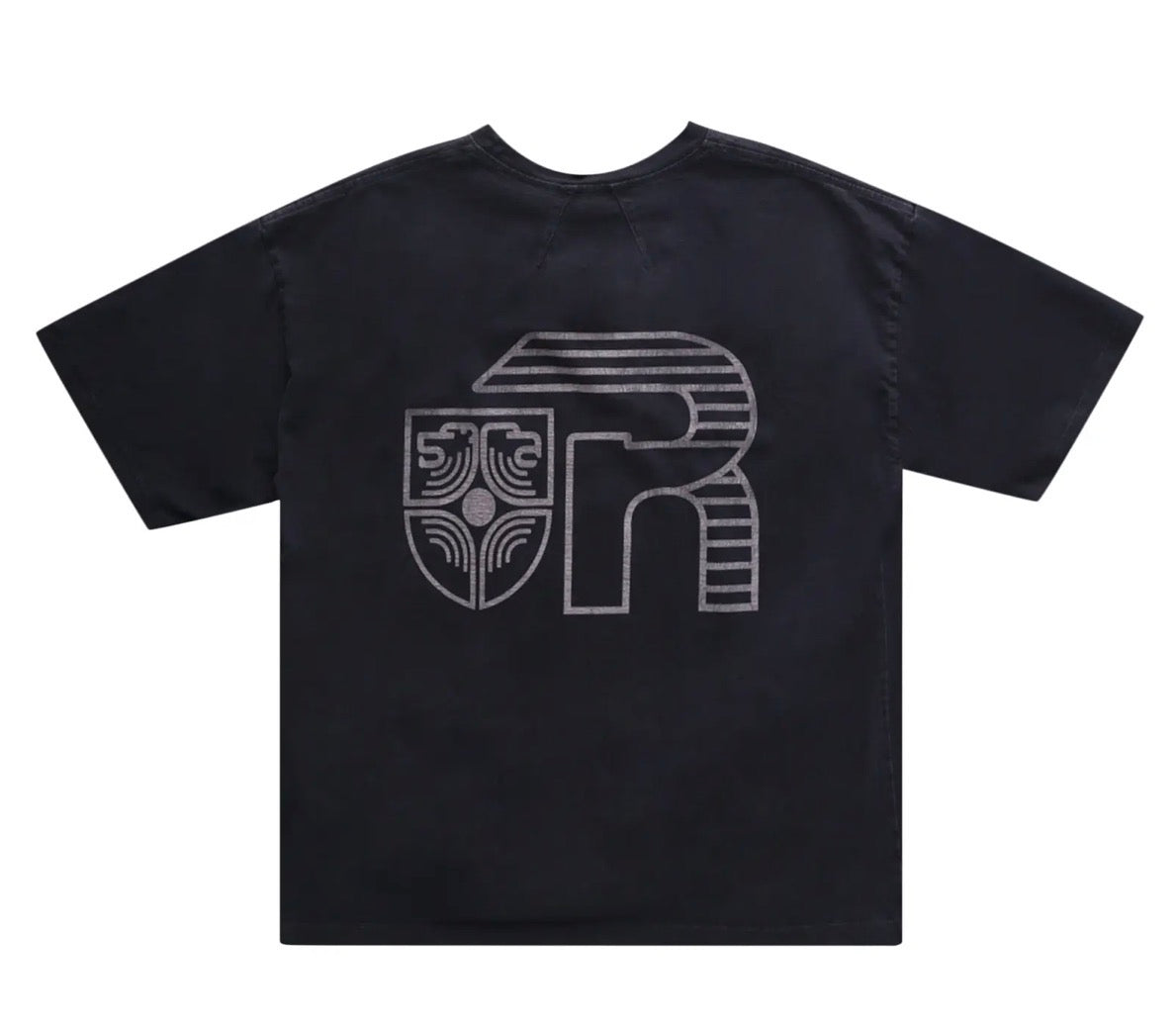 Size M (Fits L) Rhude Banque De Rhude Tee “Vintage Black”