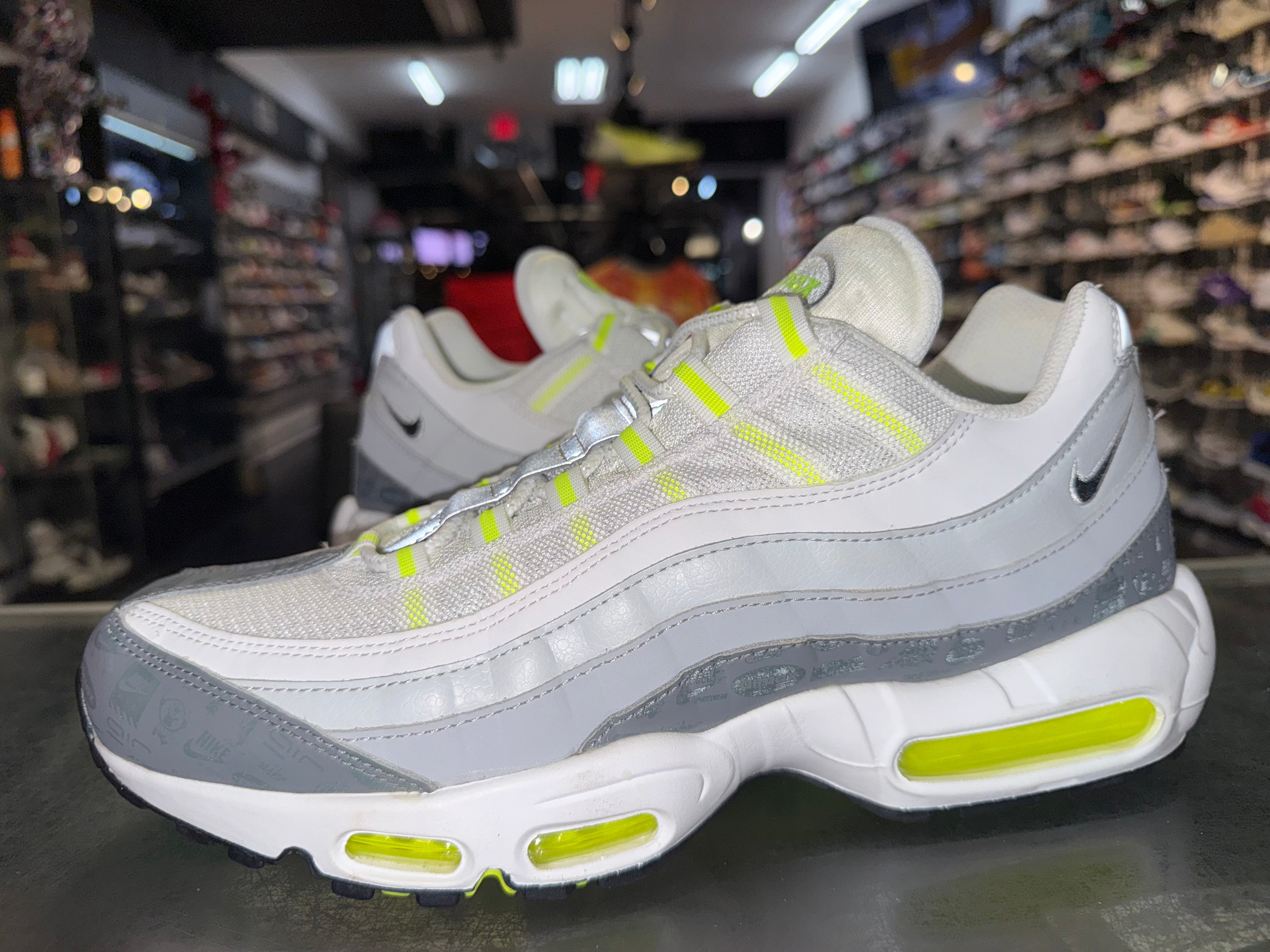 Size 11 Air Max 95 "Air Max Logos" Worn 1x