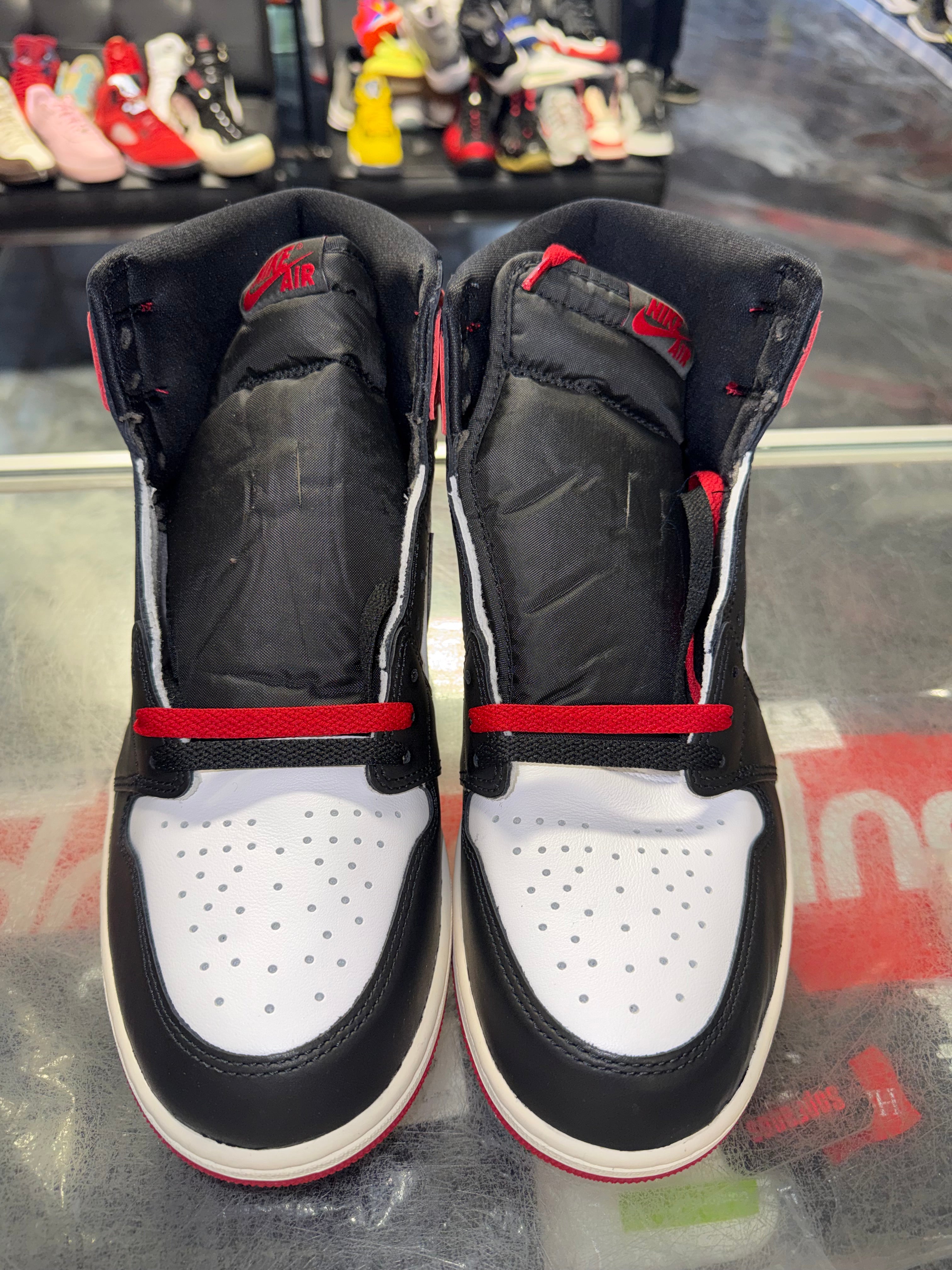 Size 9 Air Jordan 1 "Black Toe Reimagined" Brand New