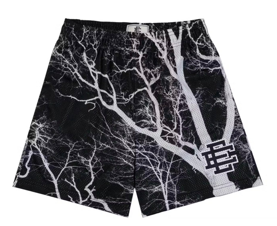 Size M Eric Emanuel EE Shorts “Trees Black” Brand New