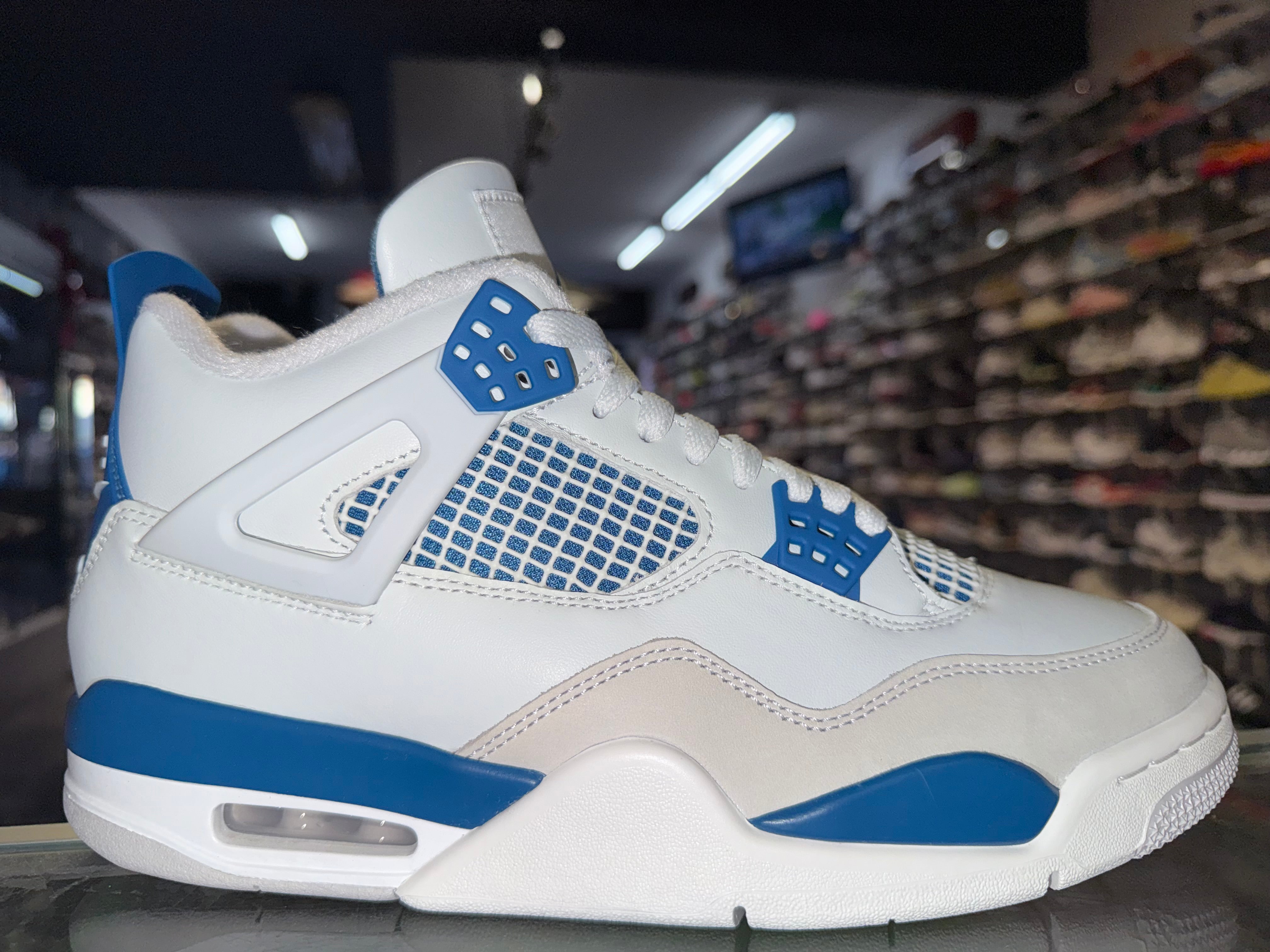 Size 9 Air Jordan 4 "Military Blue"
