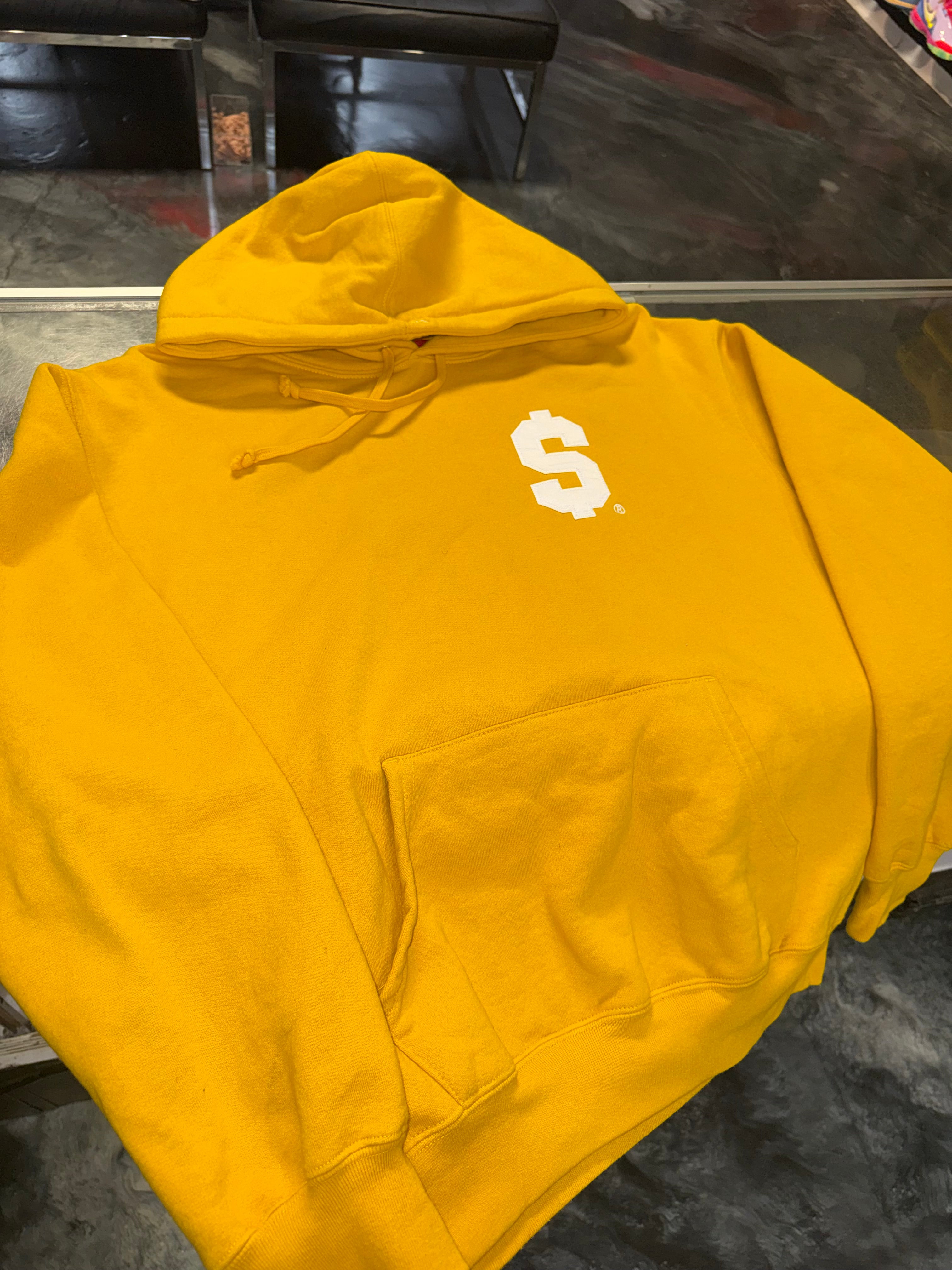 Size M Supreme $ Hoodie “Gold”
