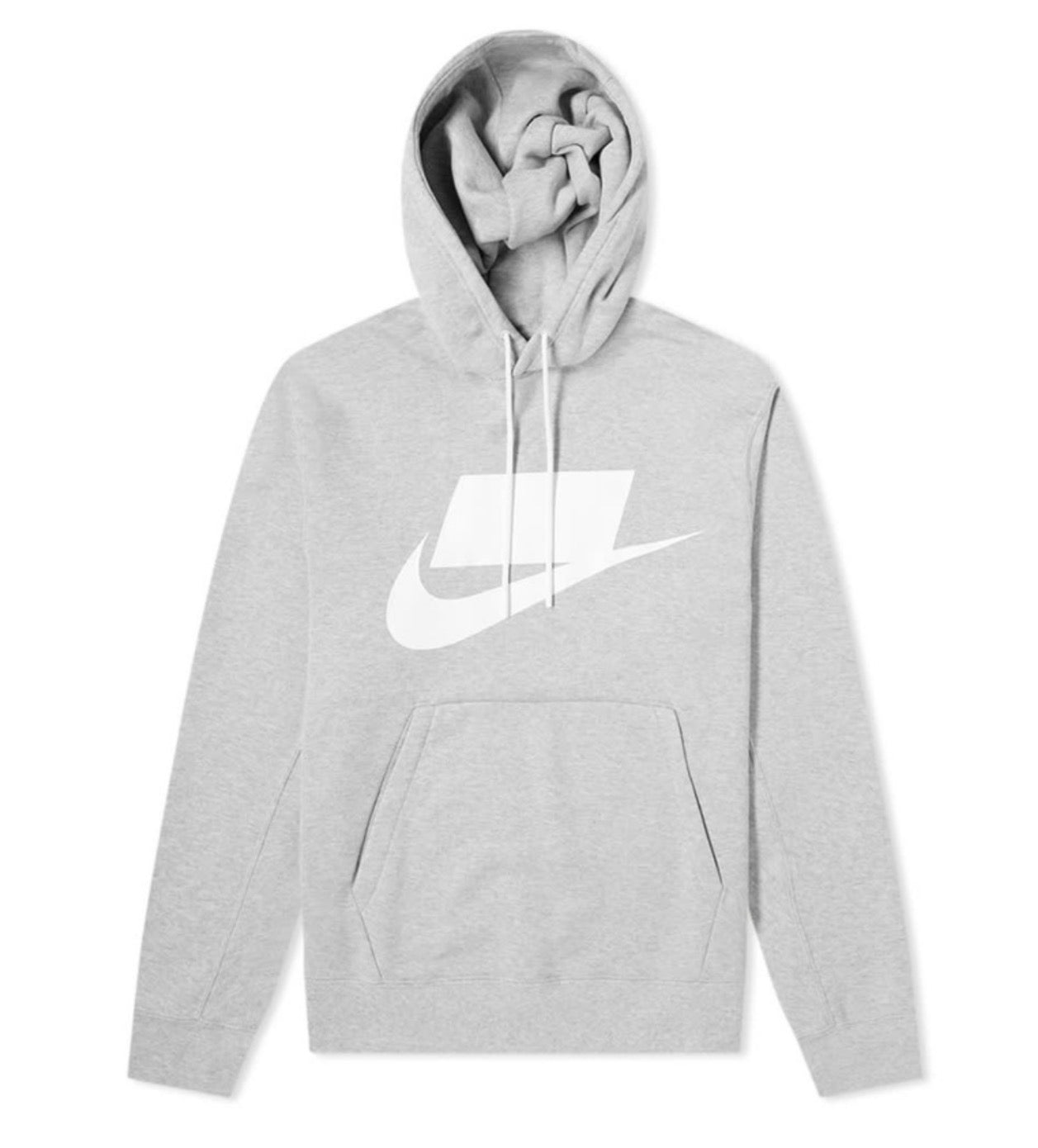 Size M Nike Block Logo Hoodie “Grey” Brand New