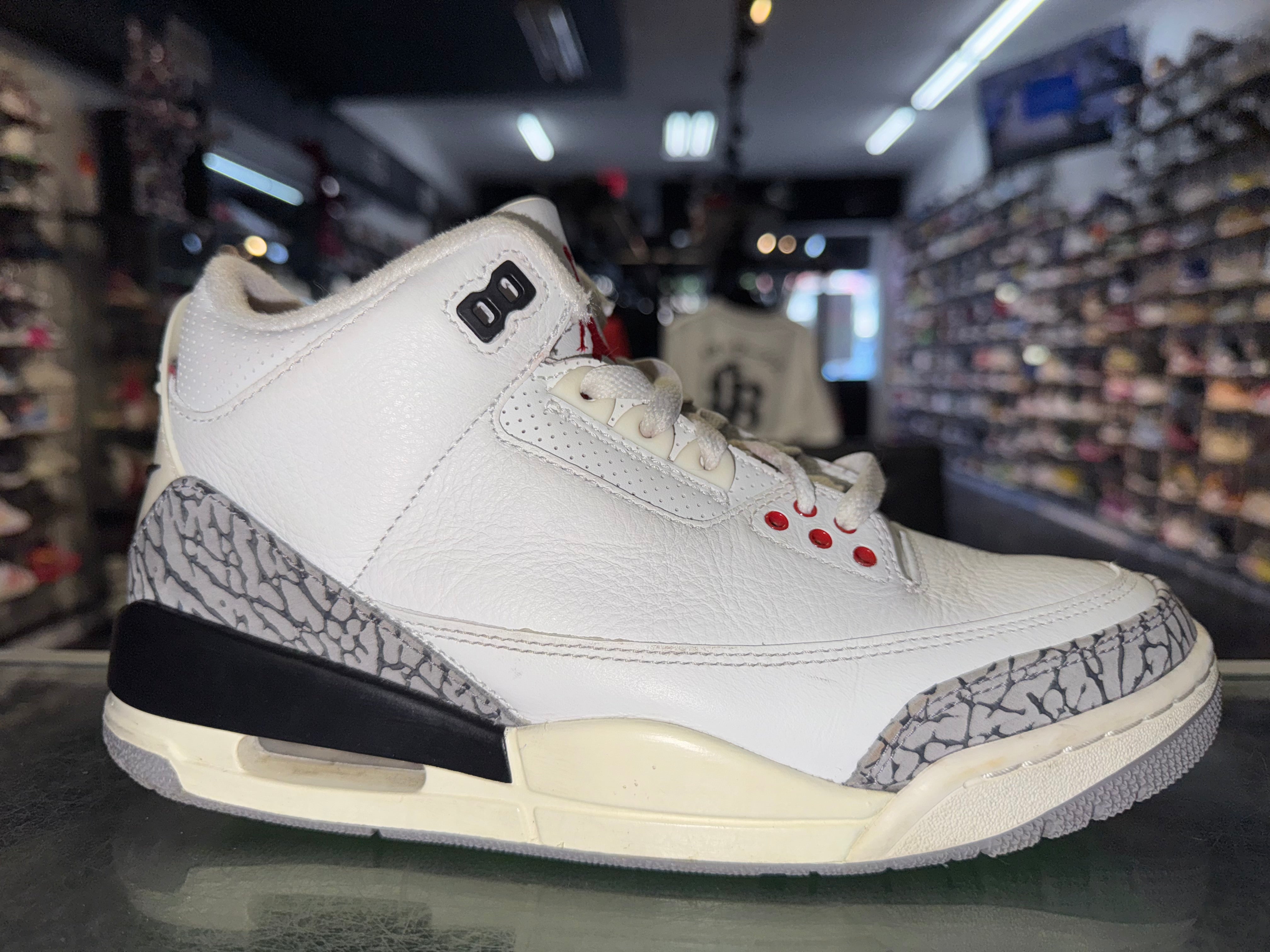 Size 7 Air Jordan 3 Reimagined "White Cement"