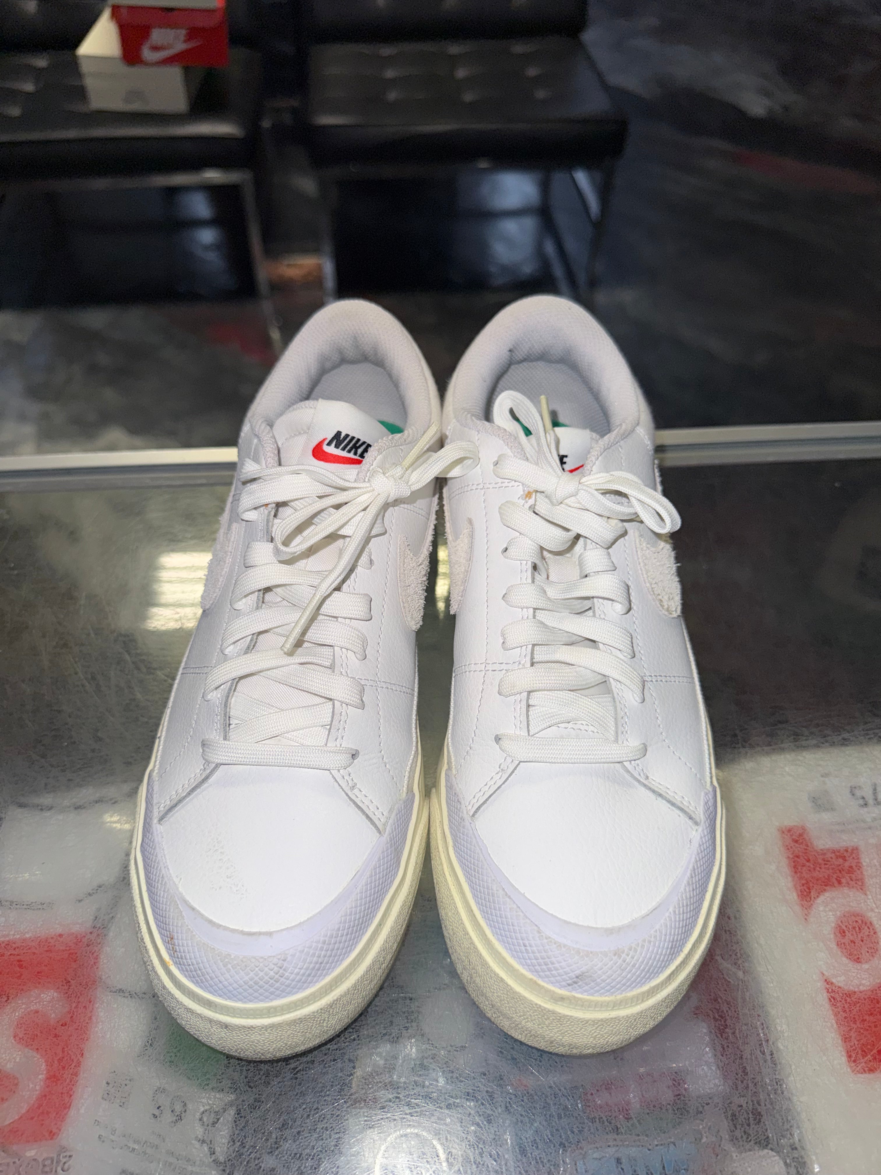 Size 9.5W Nike Court Legacy Lift White Green - NB