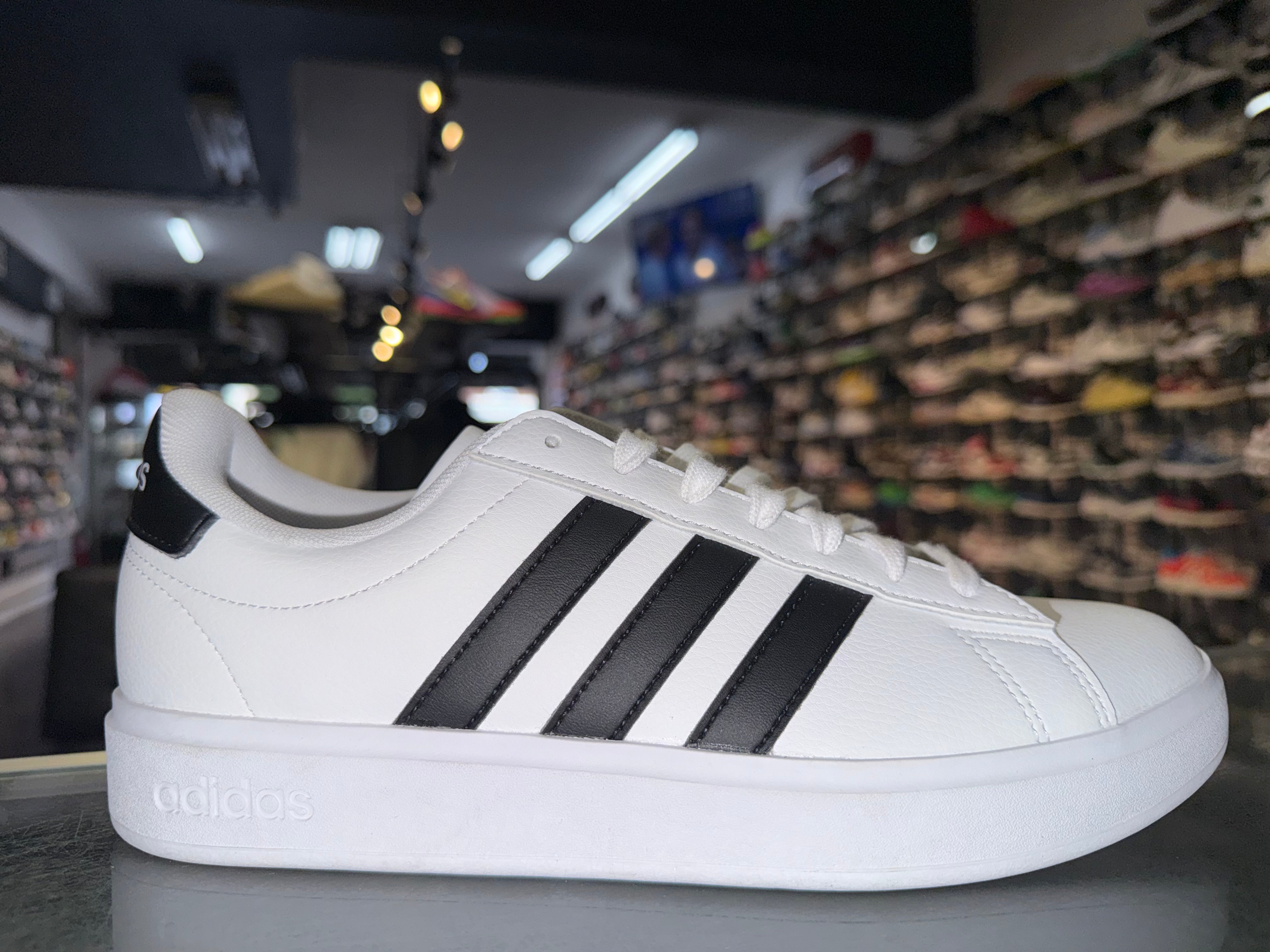 Size 7.5 (8.5W) Adidas Grand Court “White” Brand New