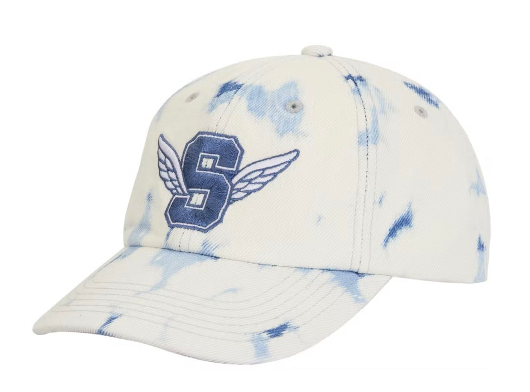Size OS Supreme S Wing Logo Hat “Washed Denim” Brand New