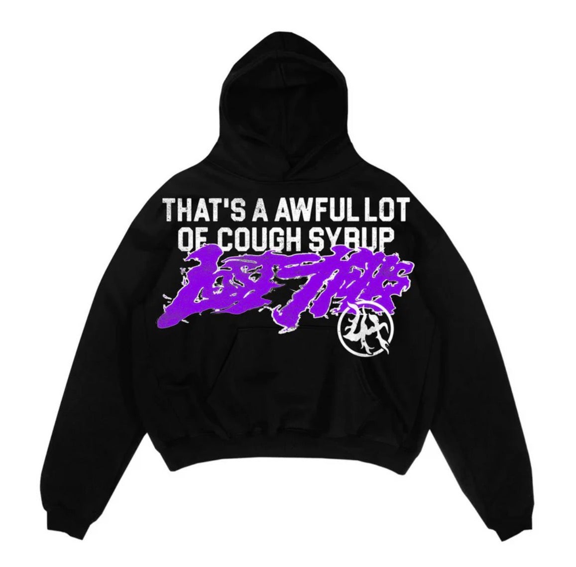 Size XL Lost Hills x Awful Lot Of Cough Syrup Hoodie + Shorts Set “Black”
