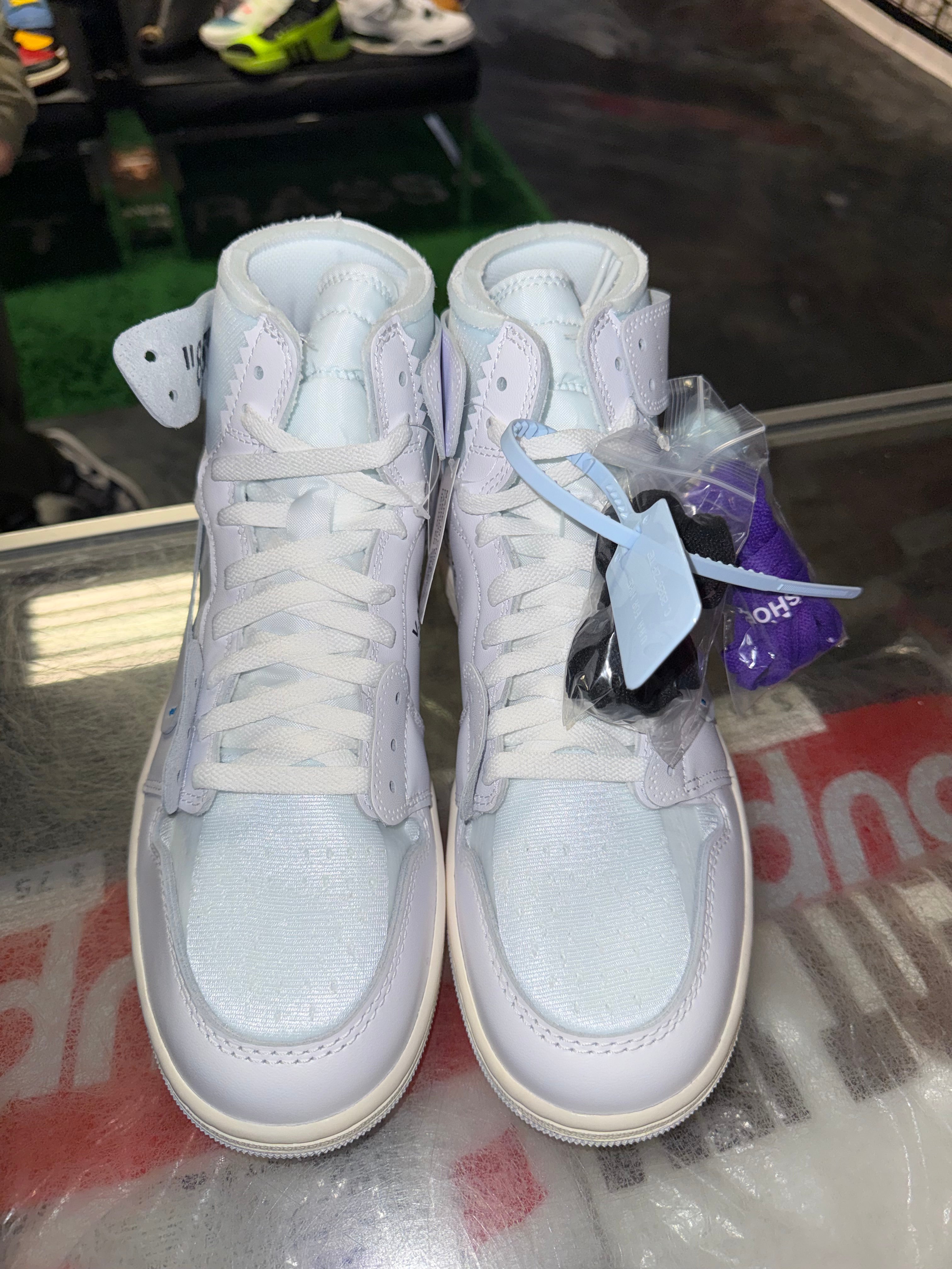 Size 8 Air Jordan 1 Virgil Abloh Archive "Alaska" Brand New