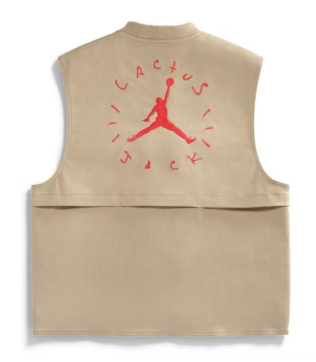 Size M Travis Scott x Air Jordan Utility Vest “Khaki”