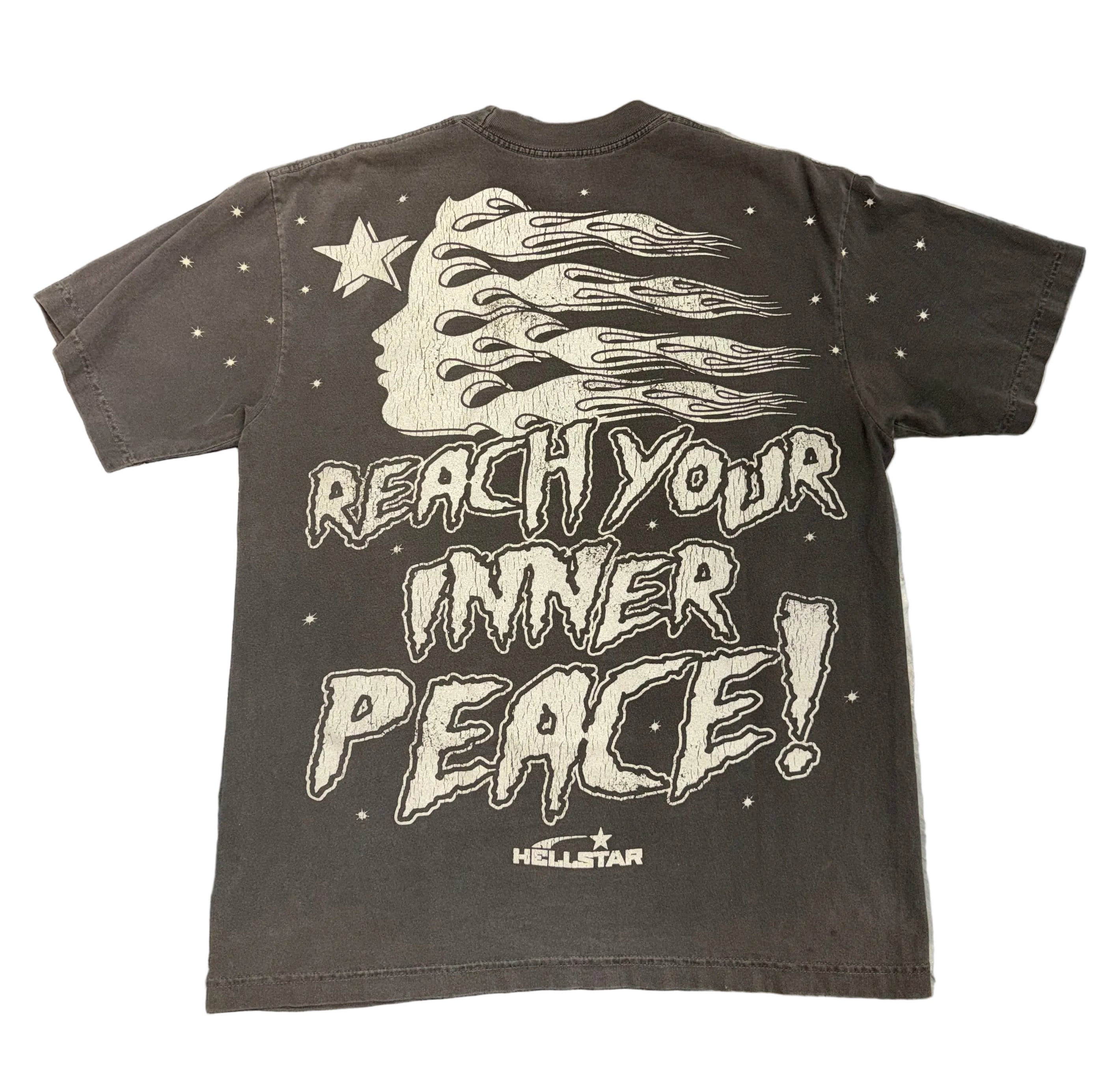 Size M Hellstar Inner Peace Tee “Grey”