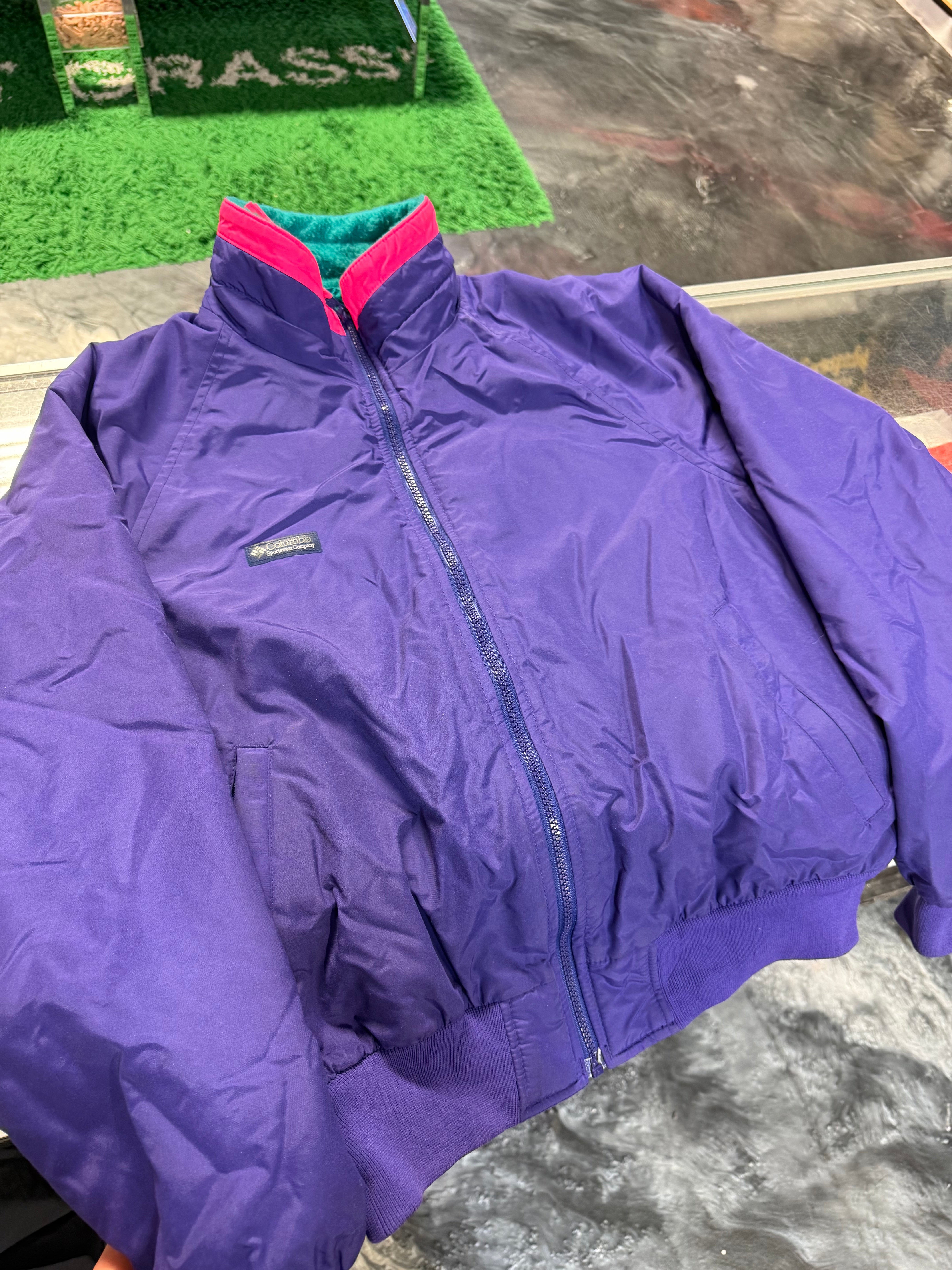 Womans Large Columbia Jacket Purple