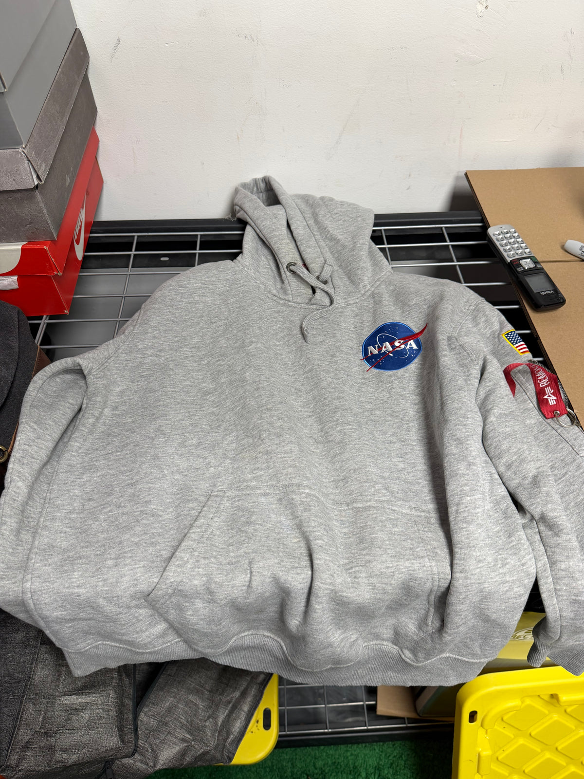 Size L Nasa Hoodie "Grey"