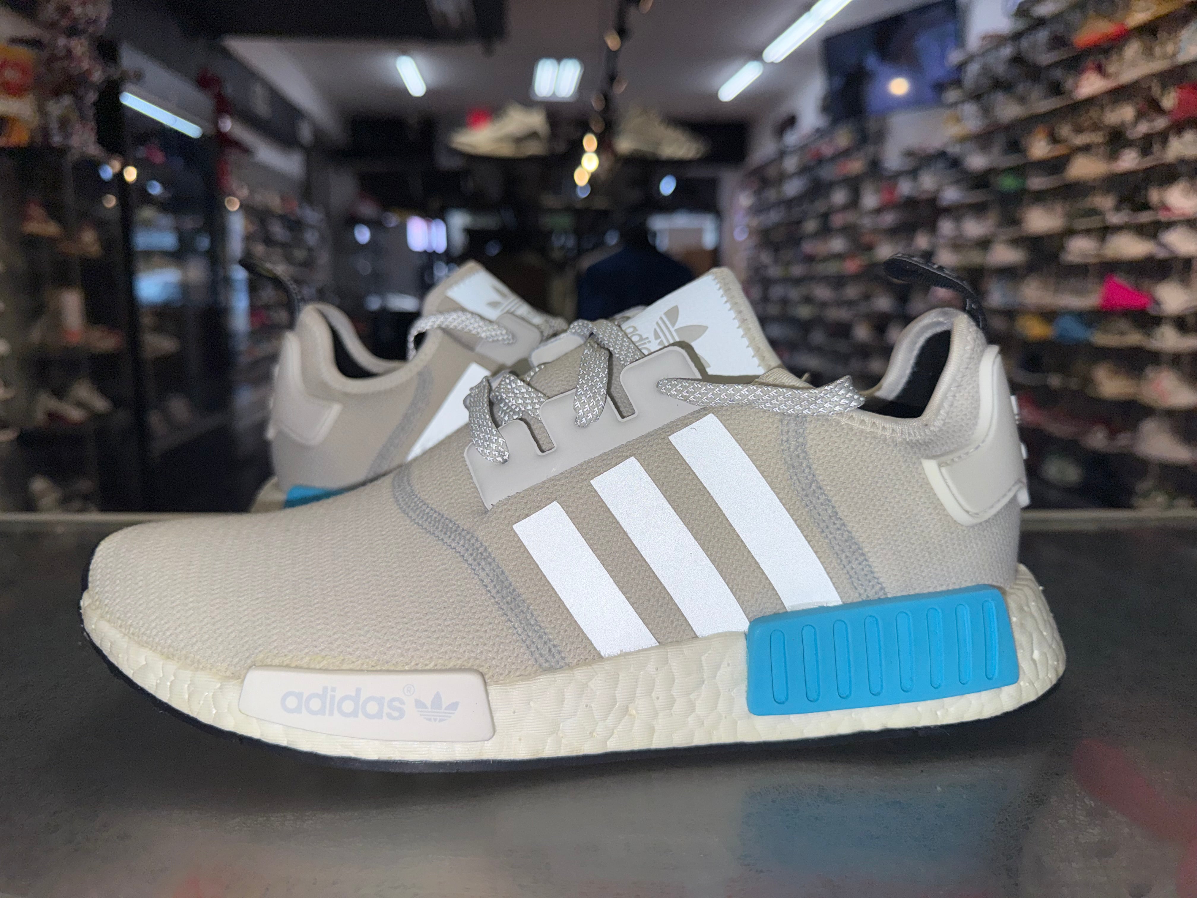 Size 10 Adidas NMD R1 “Bright Cyan”