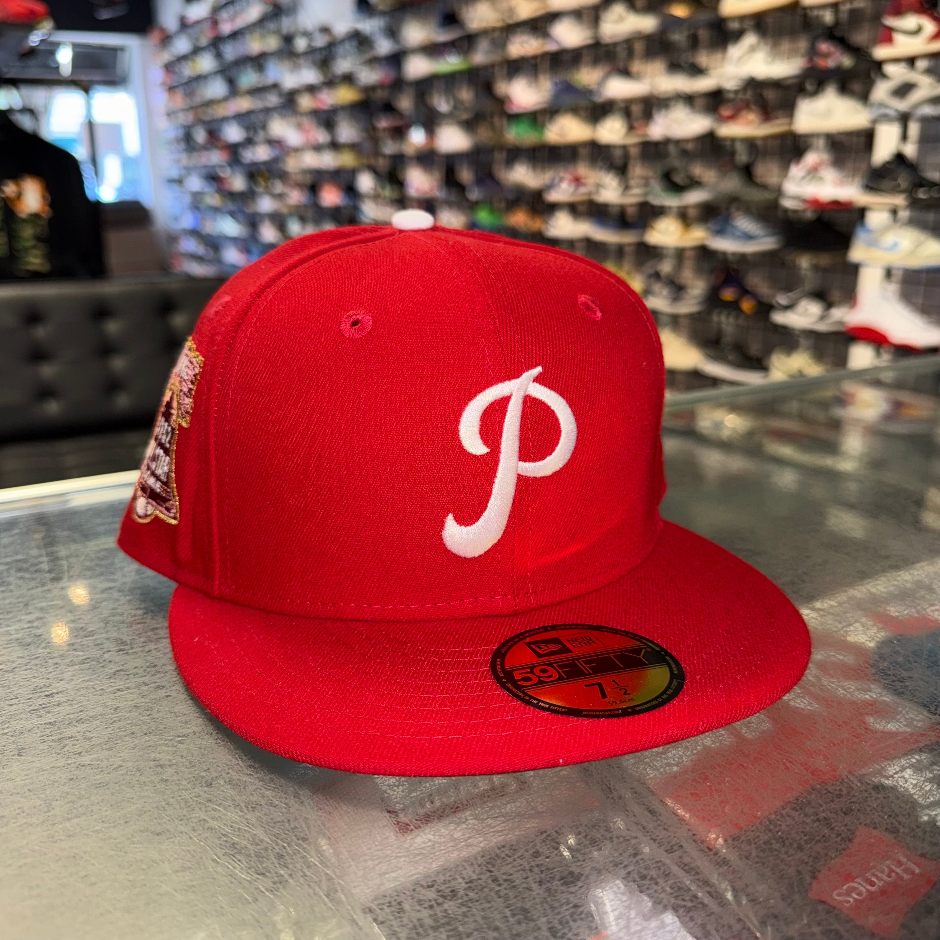 Size 7 1/2 New Era Fitted Hat “Phillies Red” Brand New