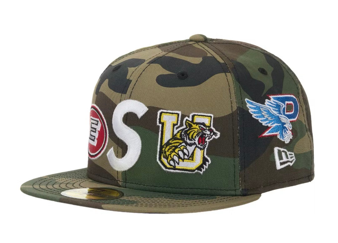 Size 7 5/8 Supreme Mascot S Logo Fitted Hat “Camo” Brand New