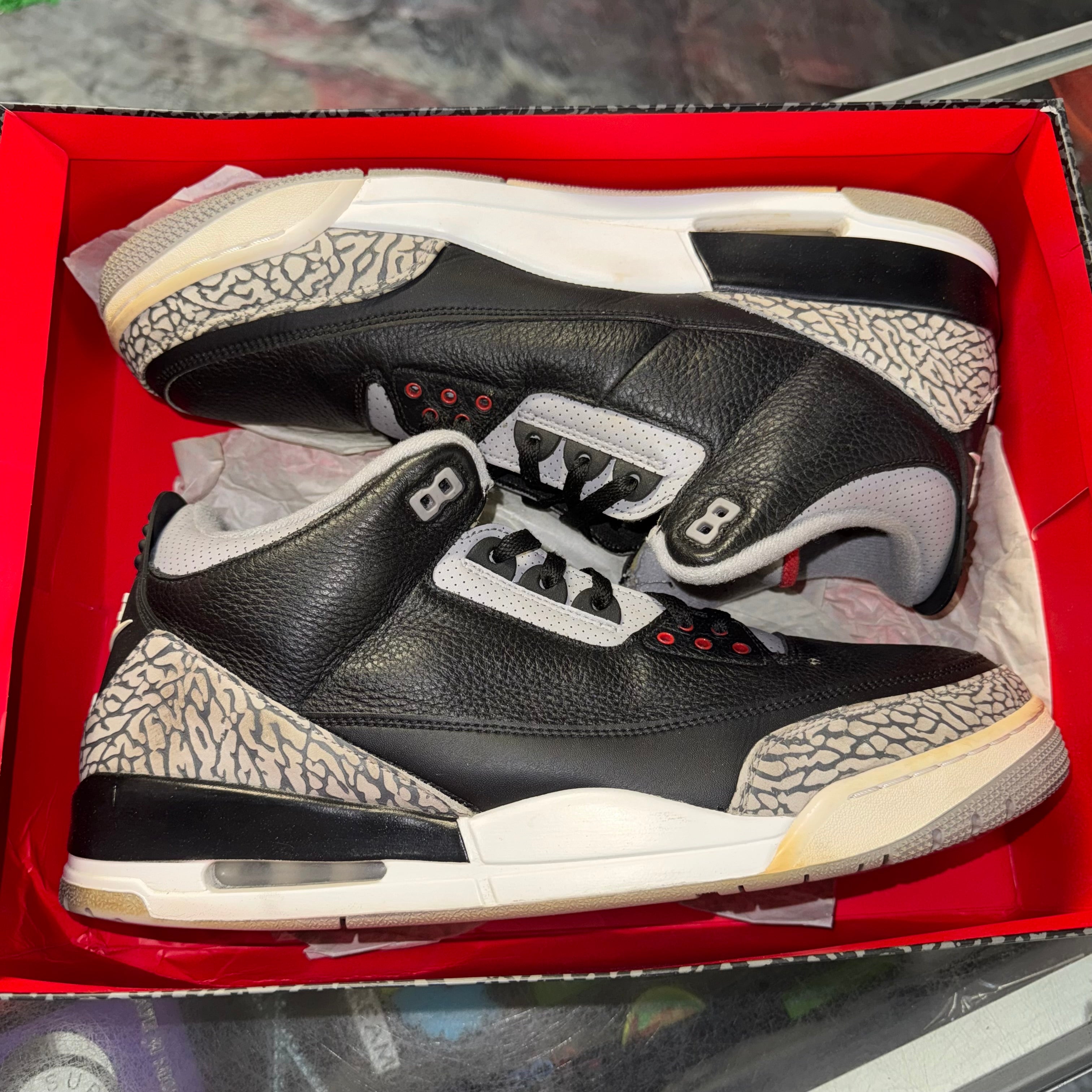 Size 16 Air Jordan 3 "Black Cement"