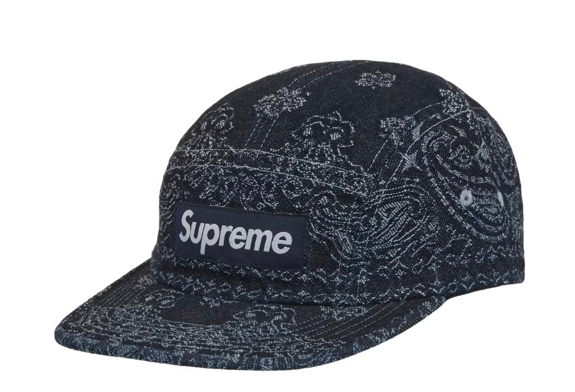Size OS Supreme Denim Bandana Hat “Indigo” Brand New